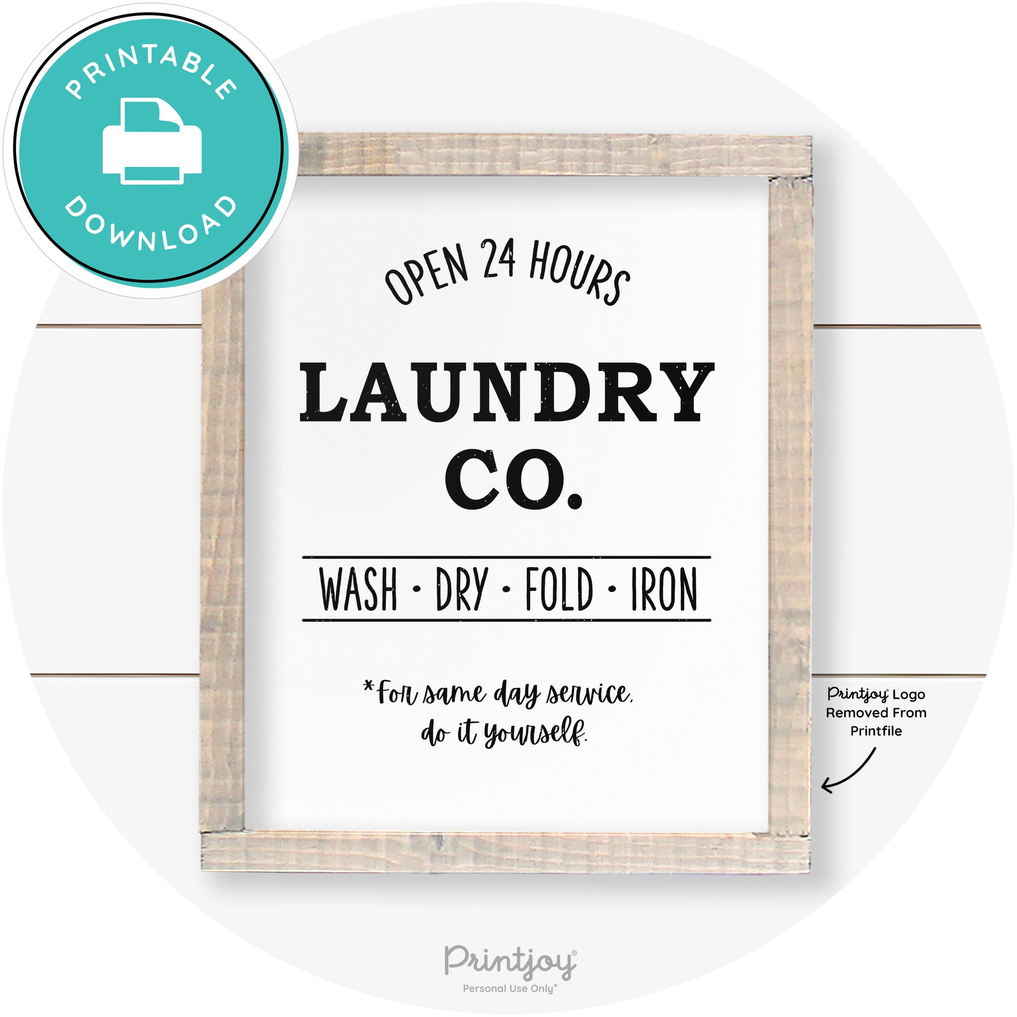 Laundry Co Do It Yourself Funny Farmhouse Wall Art Free Printable