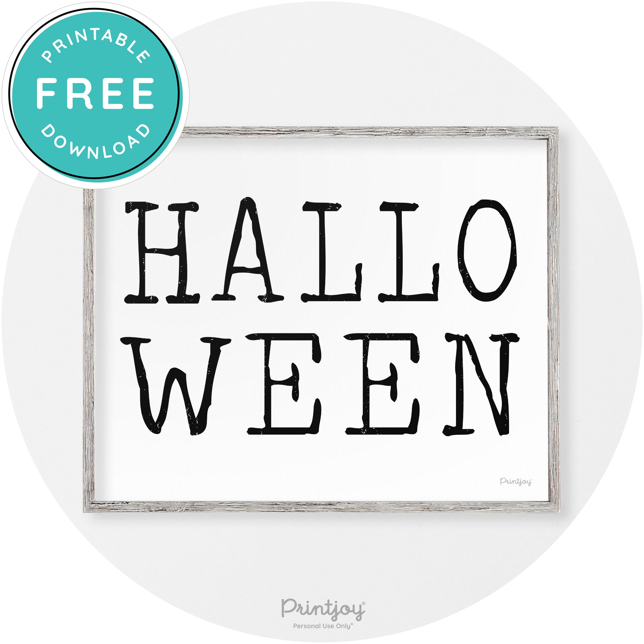 Halloween Eerie Typography Vintage Halloween Wall Art Free Printable - Printjoy