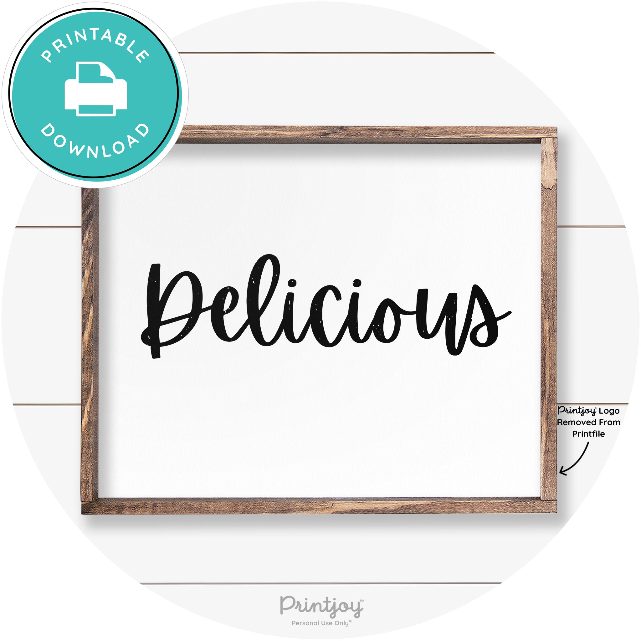 Delicious Cute Fun Simple Farmhouse Kitchen Wall Art Free Printable