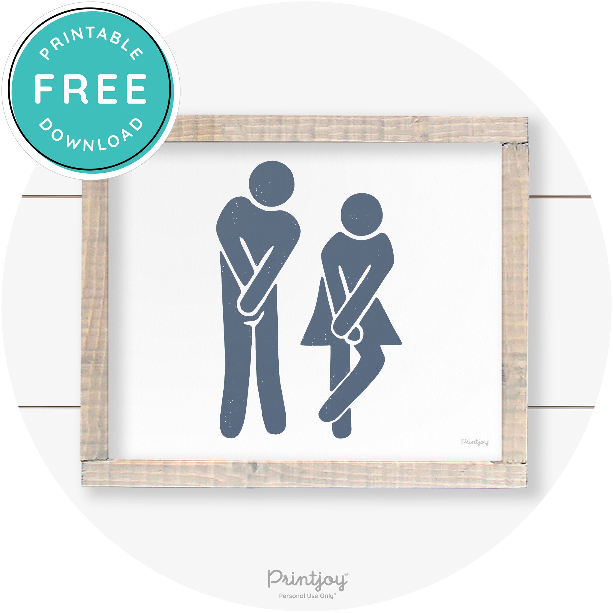 Potty Dance Gotta Go Sign Funny Farmhouse Wall Art Free Printable