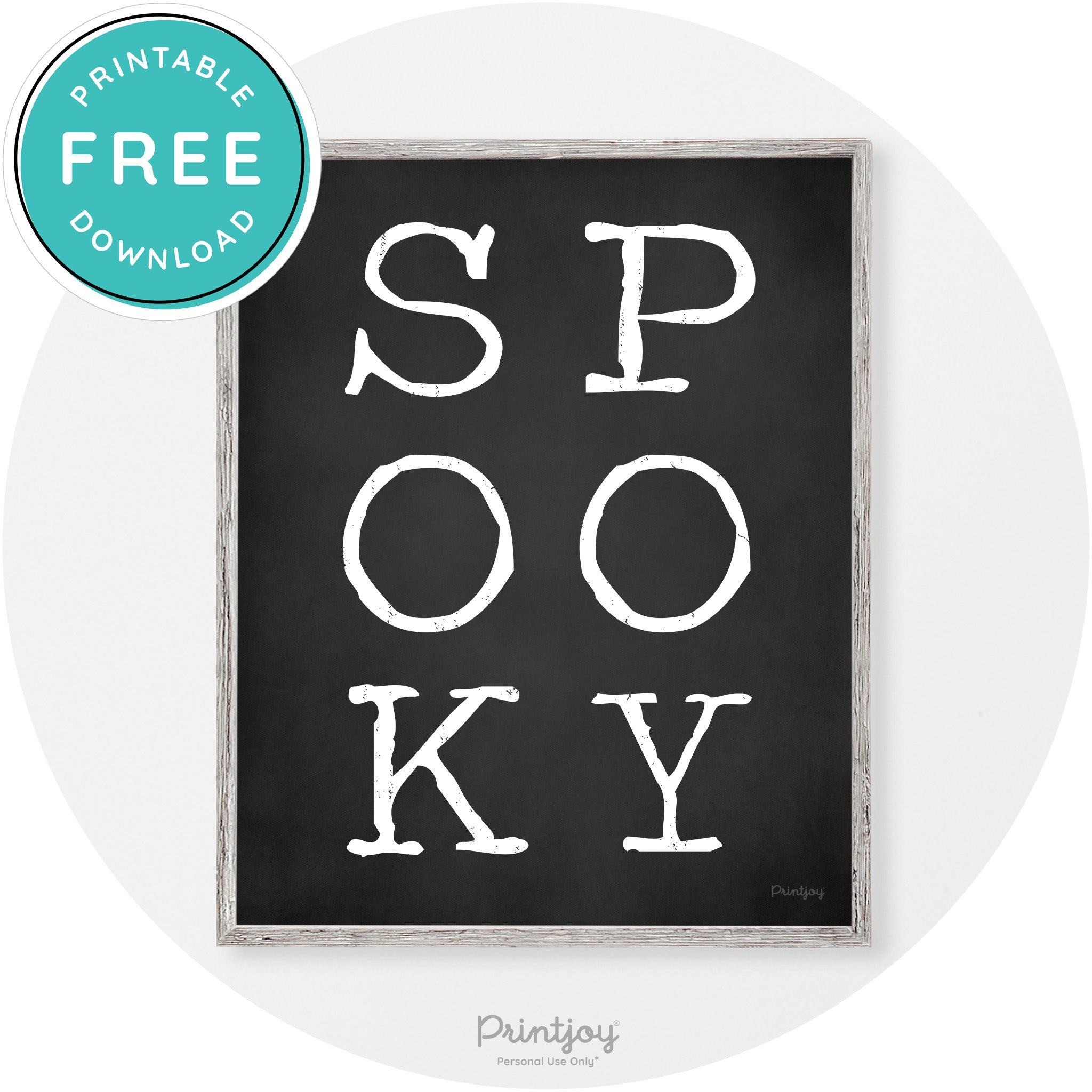 Spooky Halloween Modern Vintage Wall Art Decor Free Printable - Printjoy