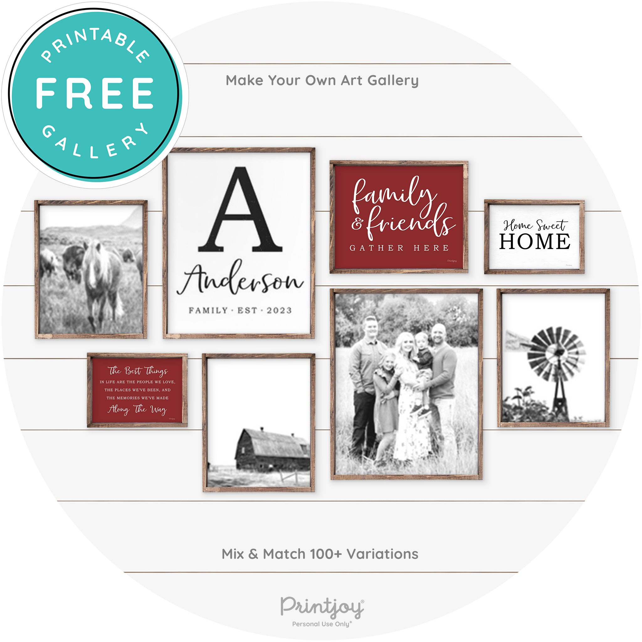 The Best Things In Life Quote Farmhouse Wall Decor Free Printable - Printjoy