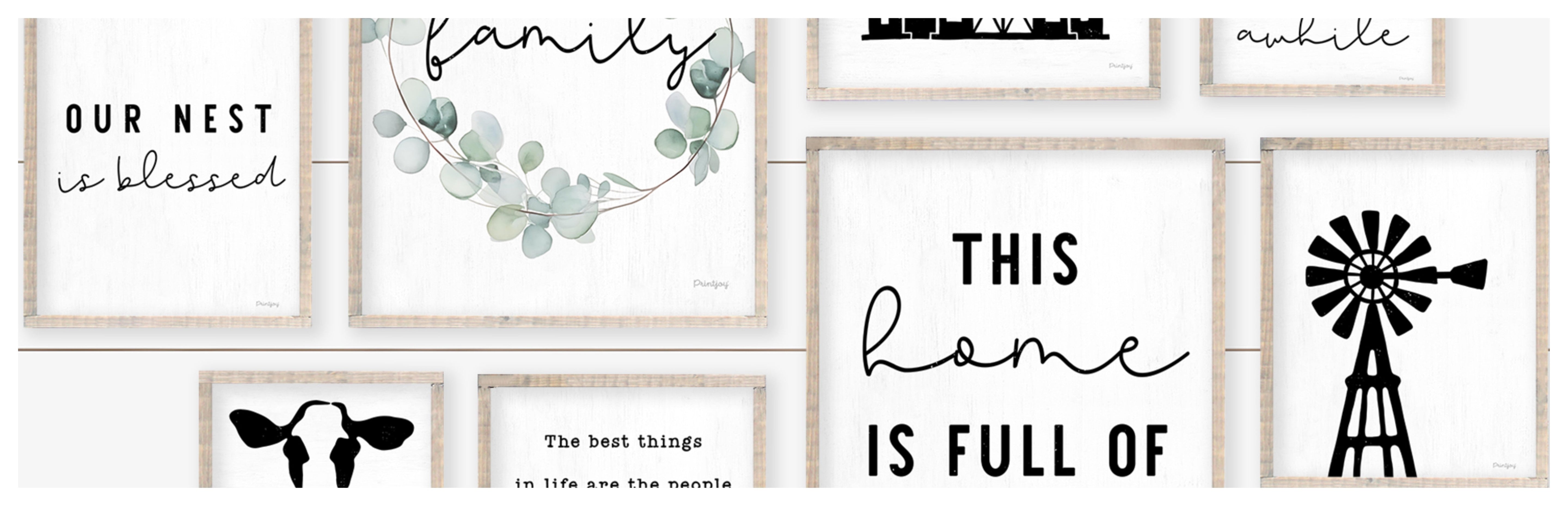 Free Printable Beautiful Family Modern Farmhouse Wall Art Gallery