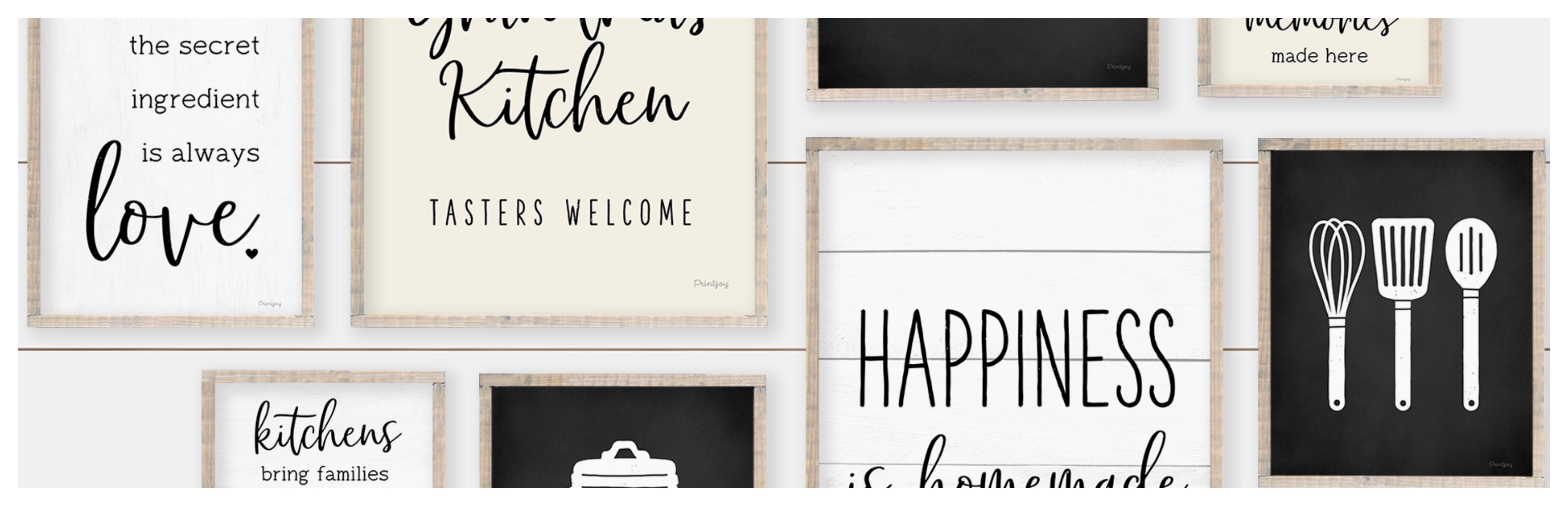 free kitchen wall art bundle | 5 printable designs |... Free Printable Mom's Kitchen Modern Farmhouse Wall Art Gallery