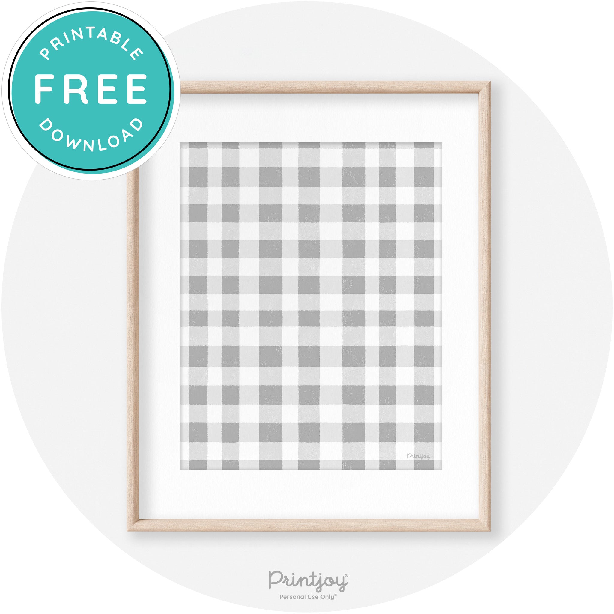 Fall Plaid Neutral Modern Transitional Decor Wall Art Free Printable - Printjoy