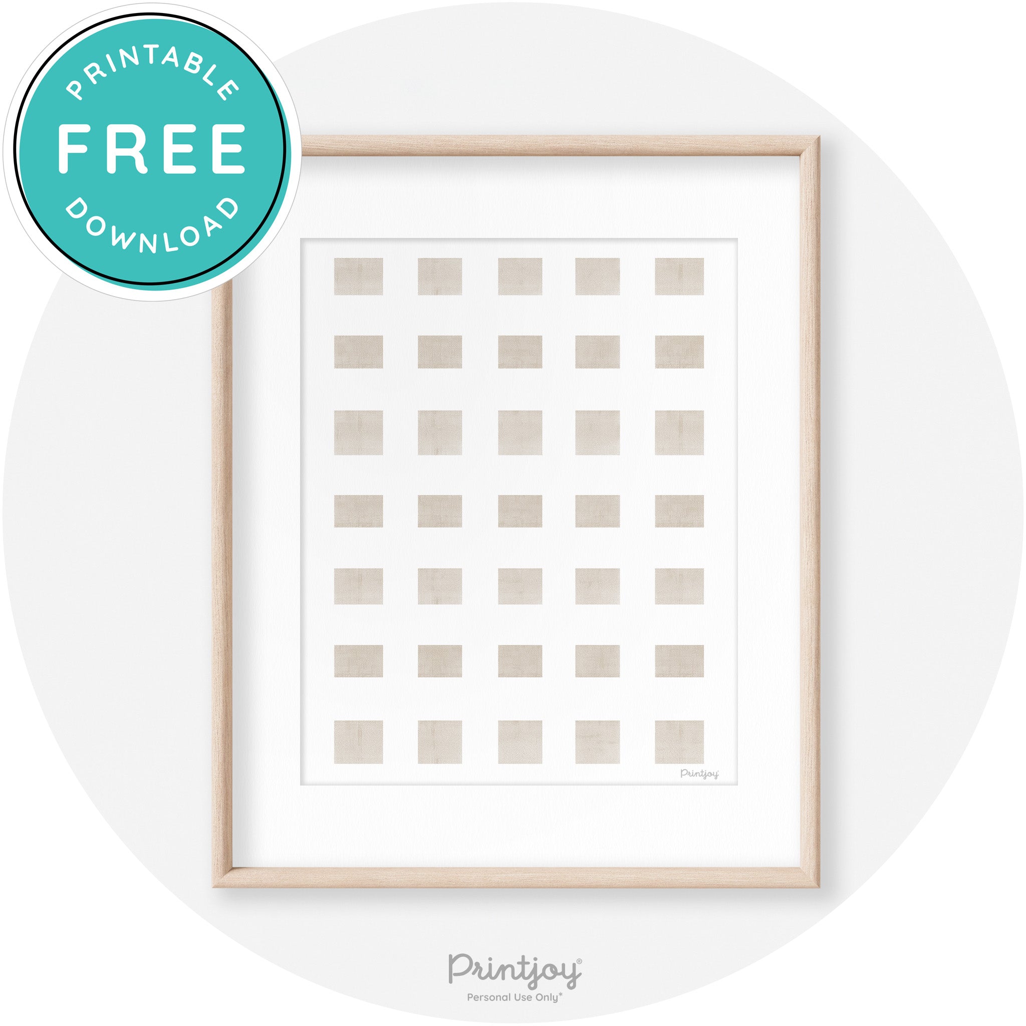 Fall Plaid Neutral Watercolor Modern Transitional Wall Art Free Printable