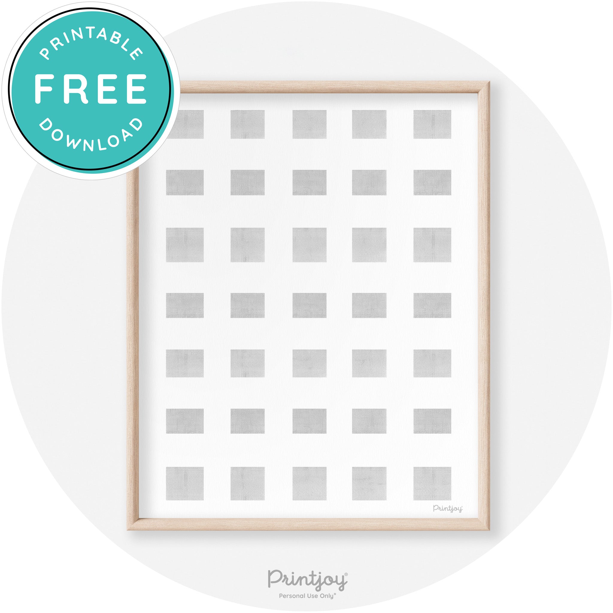 Fall Plaid Neutral Watercolor Modern Transitional Wall Art Free Printable - Printjoy