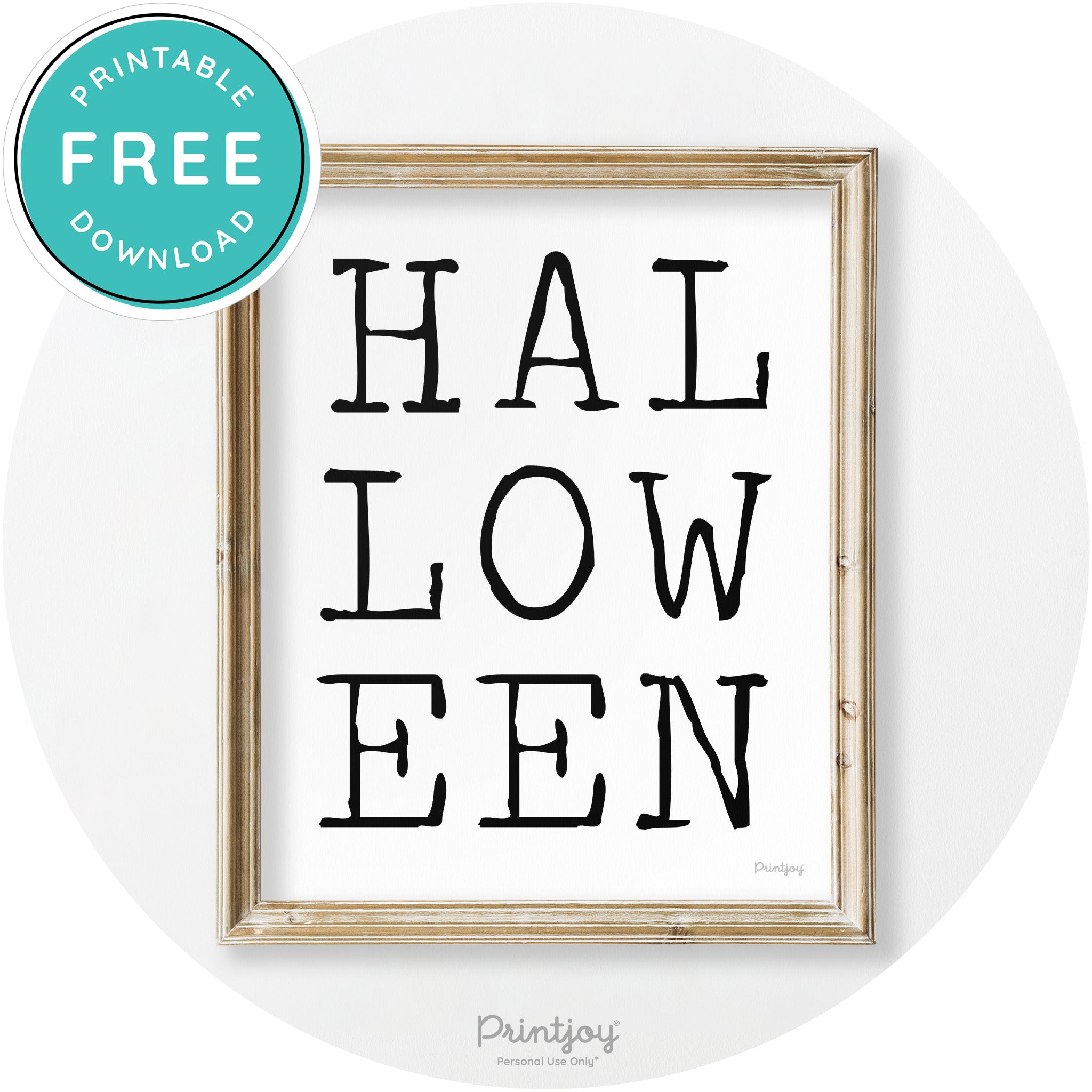 Halloween Eerie Typography Vintage Halloween Wall Art Free Printable