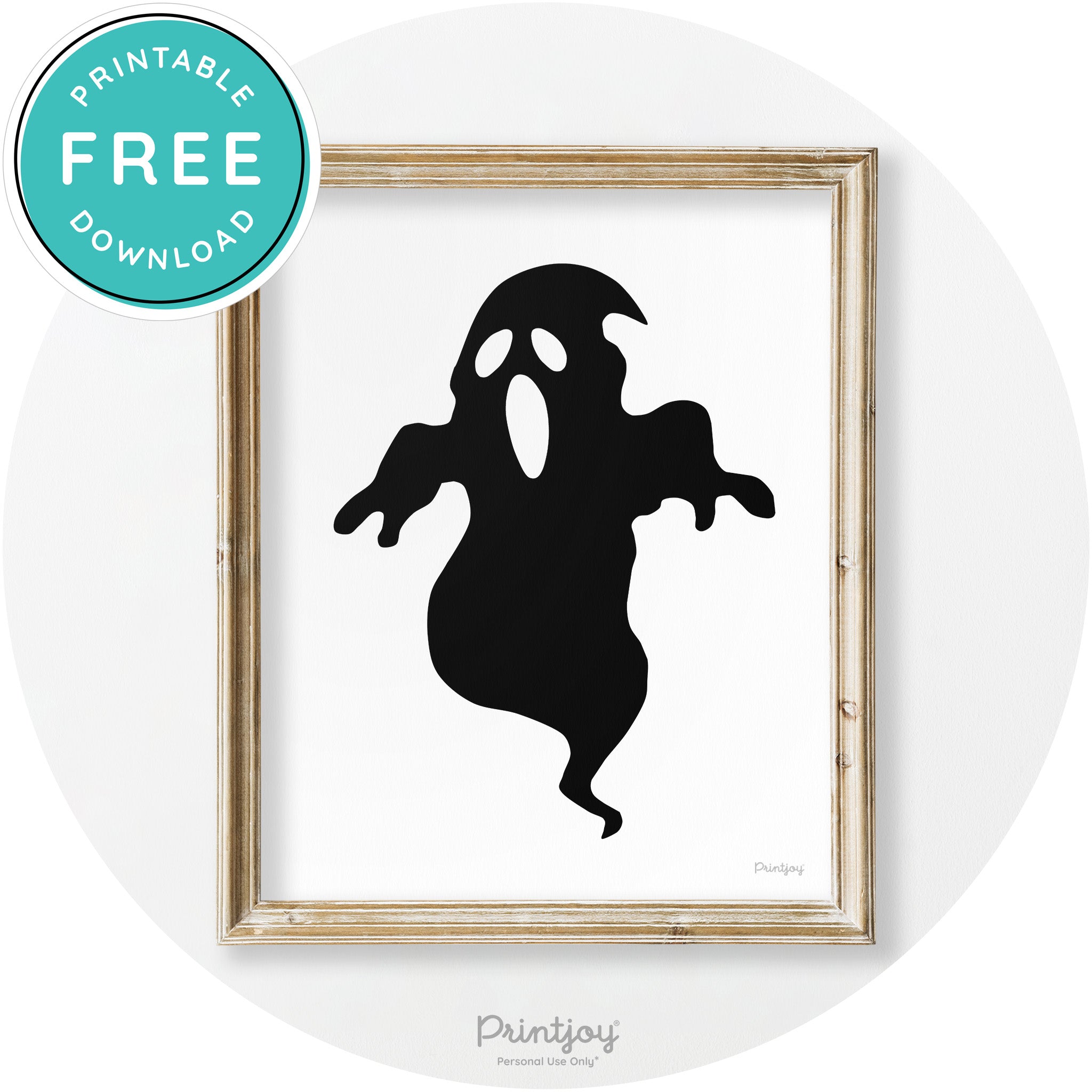 Spooky Ghost Boogie Man Halloween Vintage Wall Art Free Printable