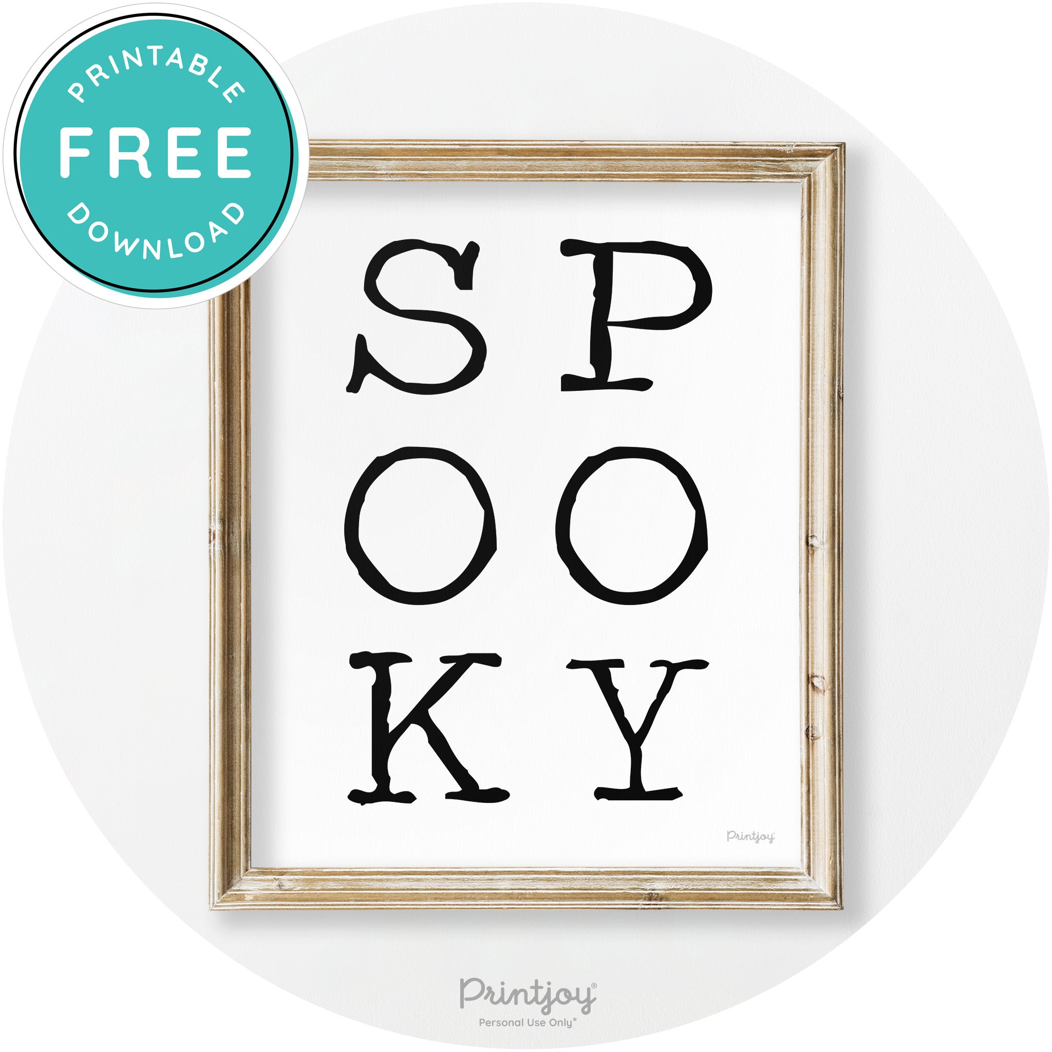 Spooky Halloween Modern Vintage Wall Art Decor Free Printable