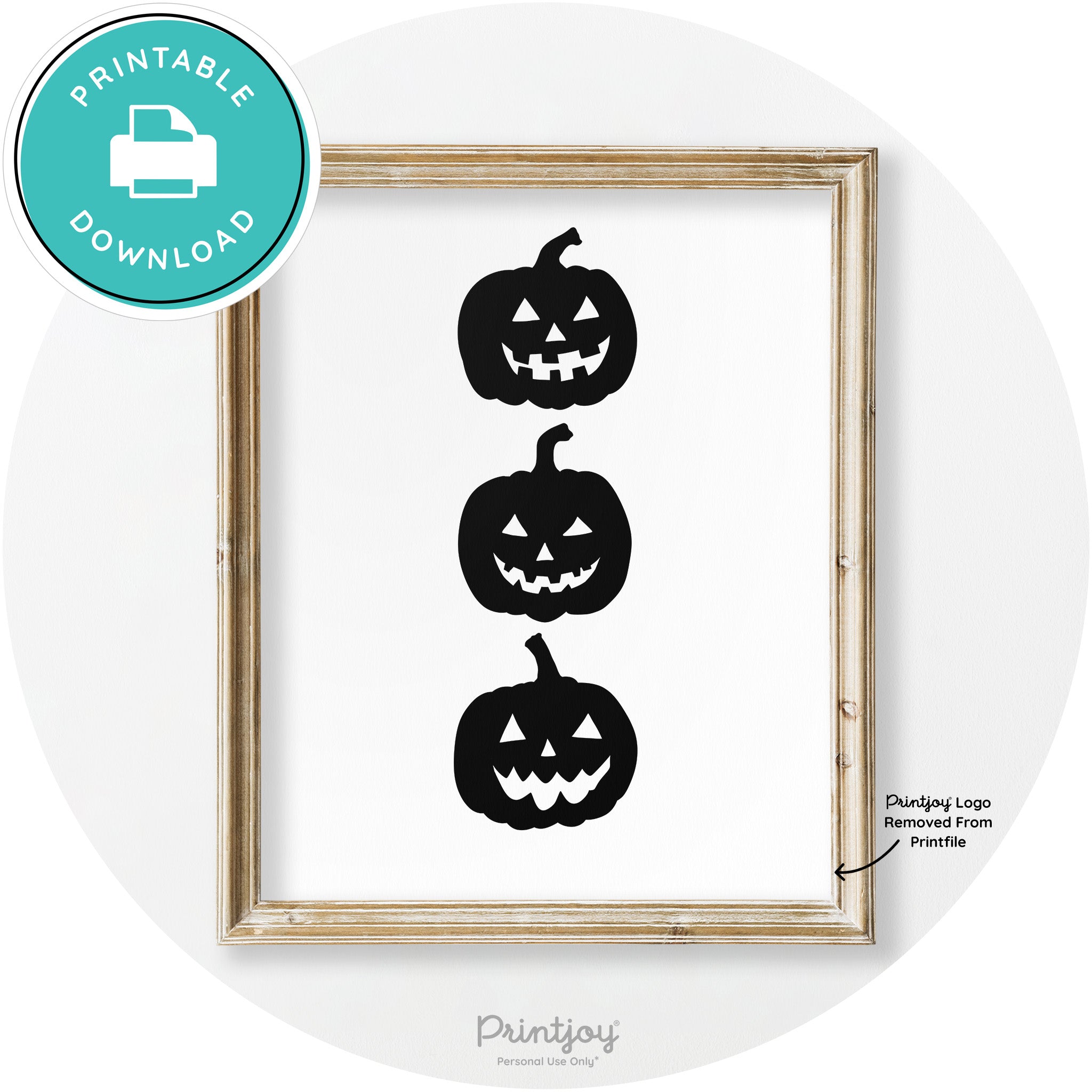 Halloween Jack O Lantern Pumpkins Vintage Wall Art Free Printable