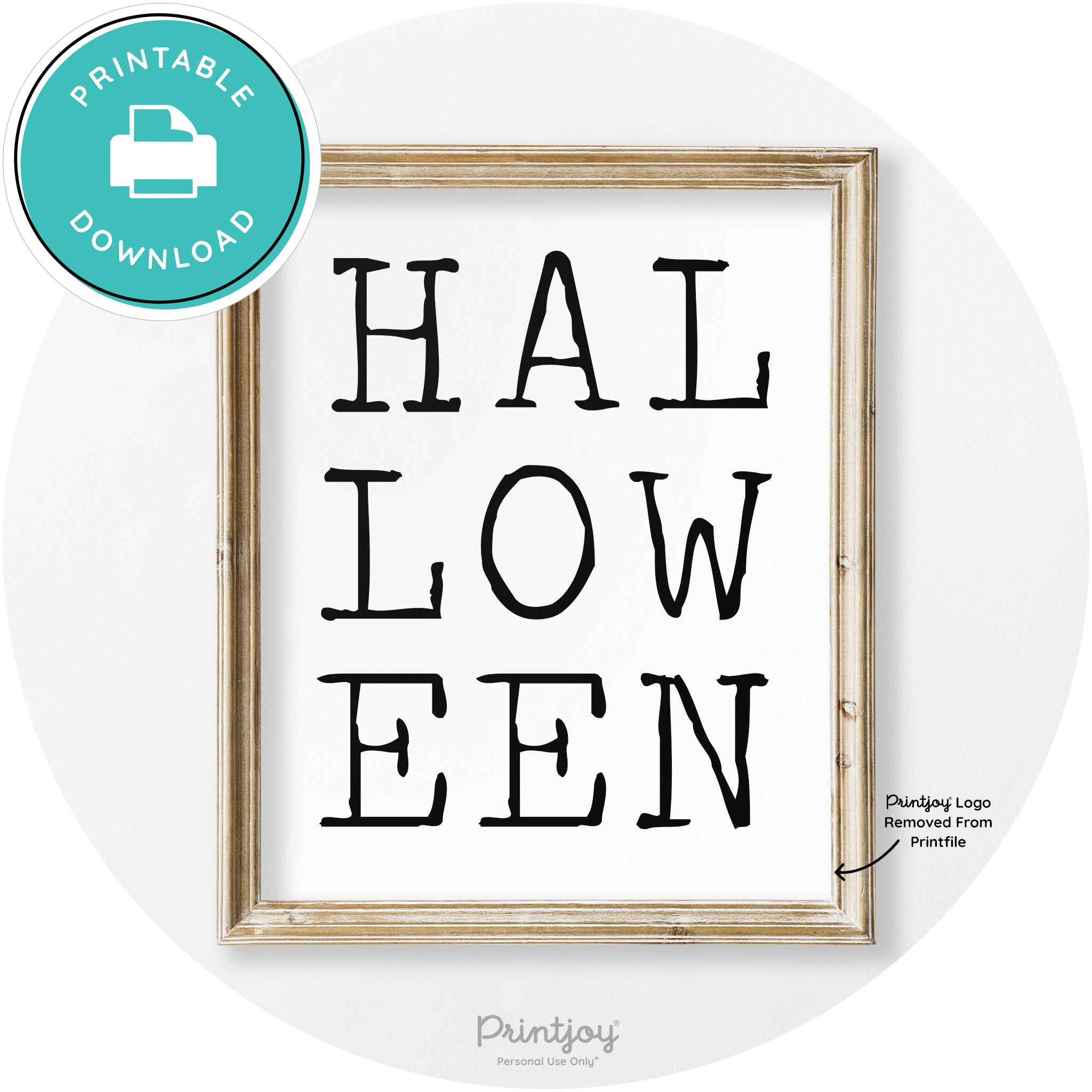 Halloween Eerie Typography Vintage Halloween Wall Art Free Printable