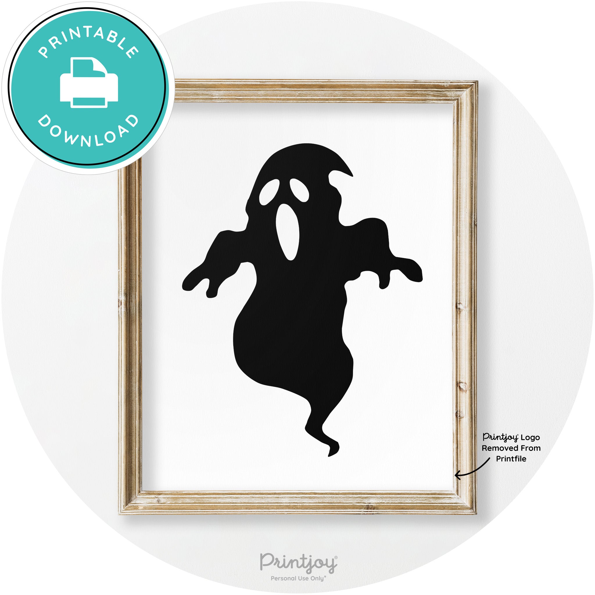 Spooky Ghost Boogie Man Halloween Vintage Wall Art Free Printable