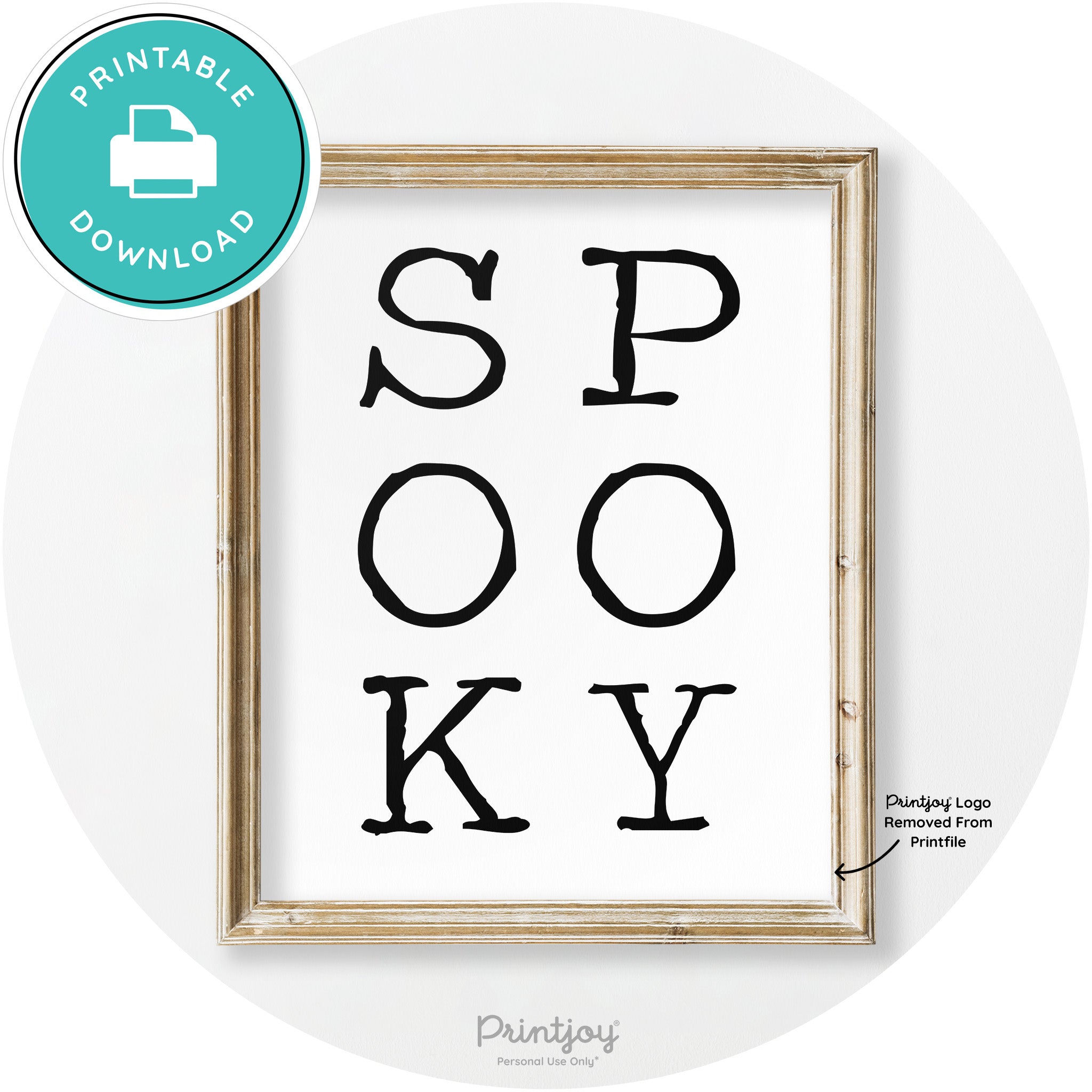 Spooky Halloween Modern Vintage Wall Art Decor Free Printable