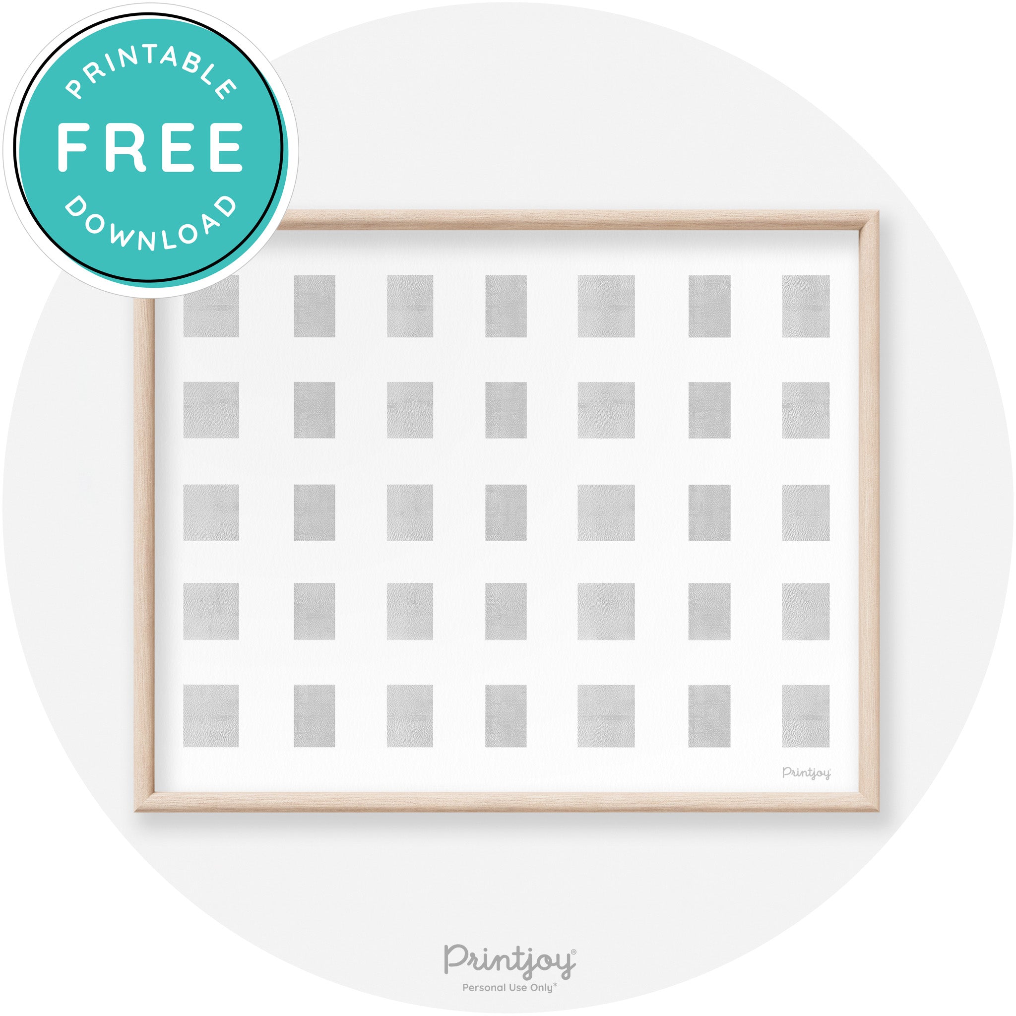 Fall Plaid Neutral Watercolor Modern Transitional Wall Art Free Printable - Printjoy