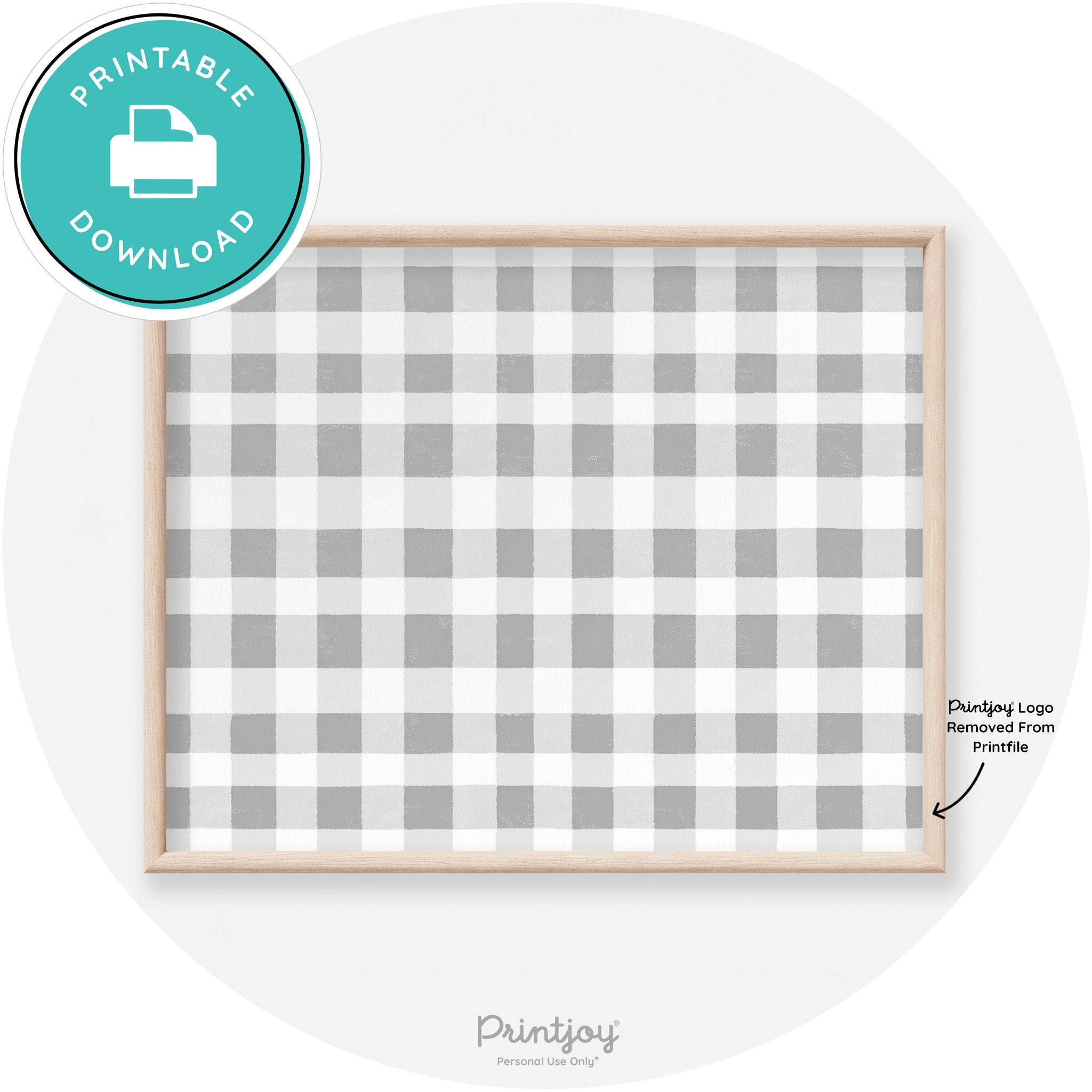 Fall Plaid Neutral Modern Transitional Decor Wall Art Free Printable - Printjoy