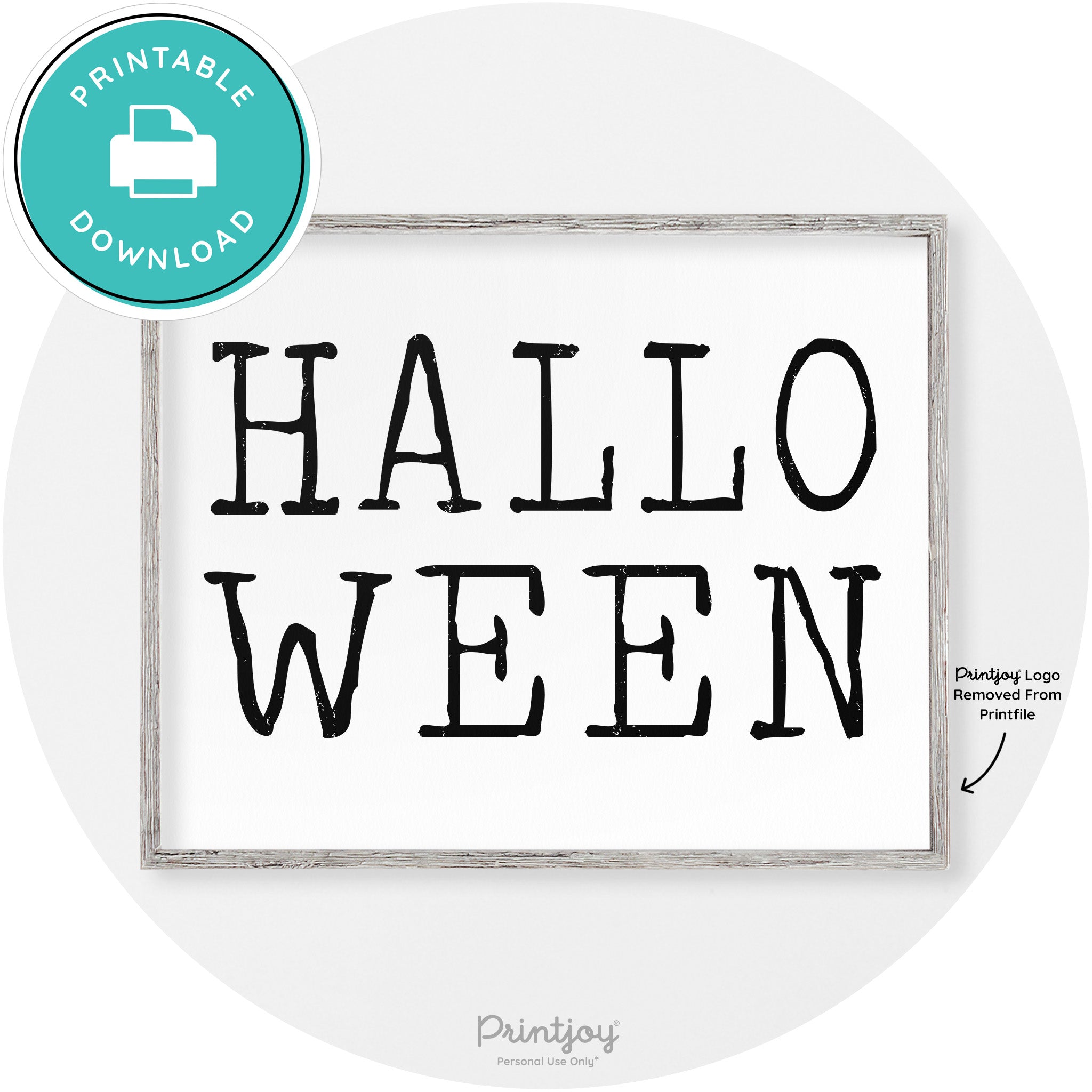 Halloween Eerie Typography Vintage Halloween Wall Art Free Printable - Printjoy