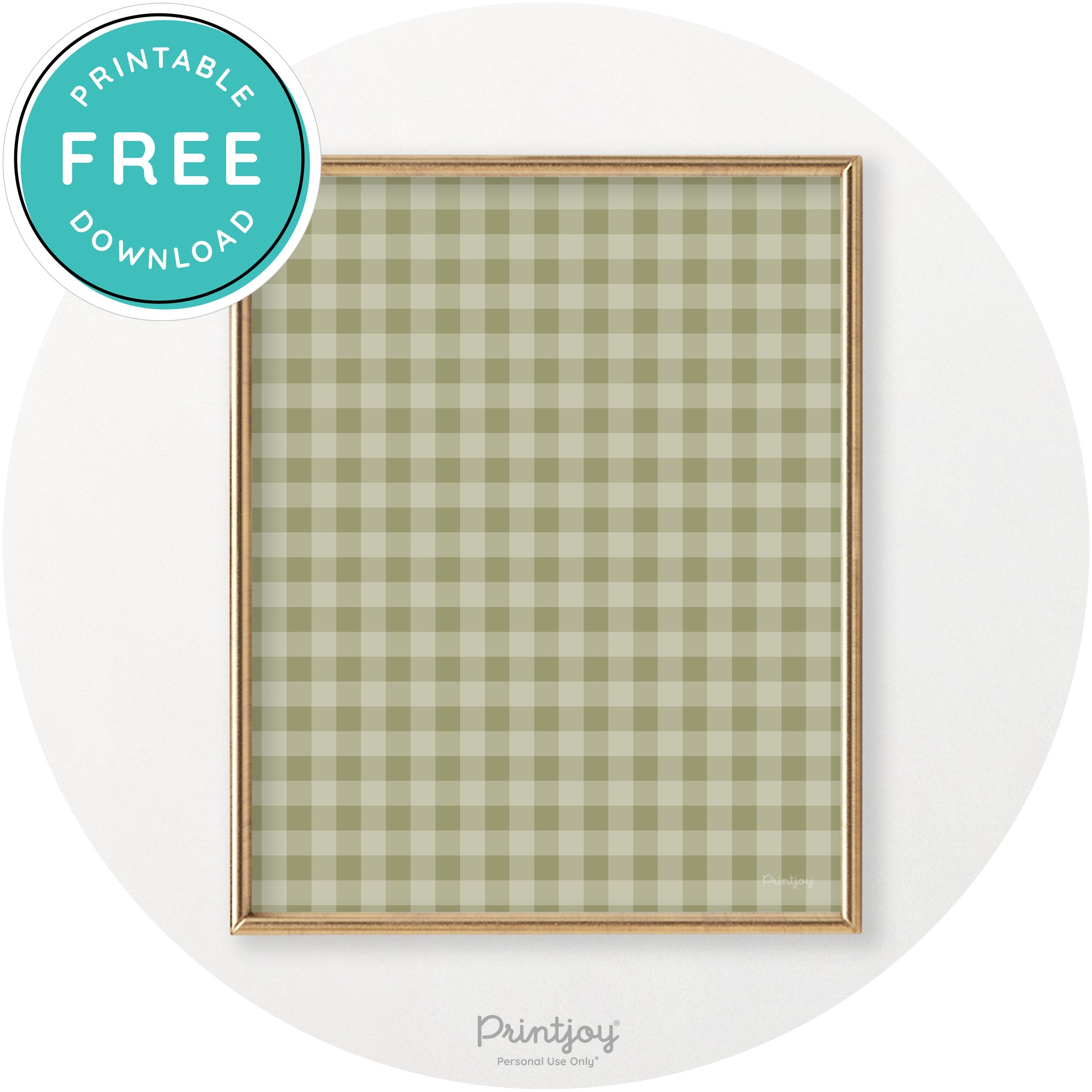 Thanksgiving Plaid Accent Modern Chic Wall Art Decor Free Printable - Printjoy