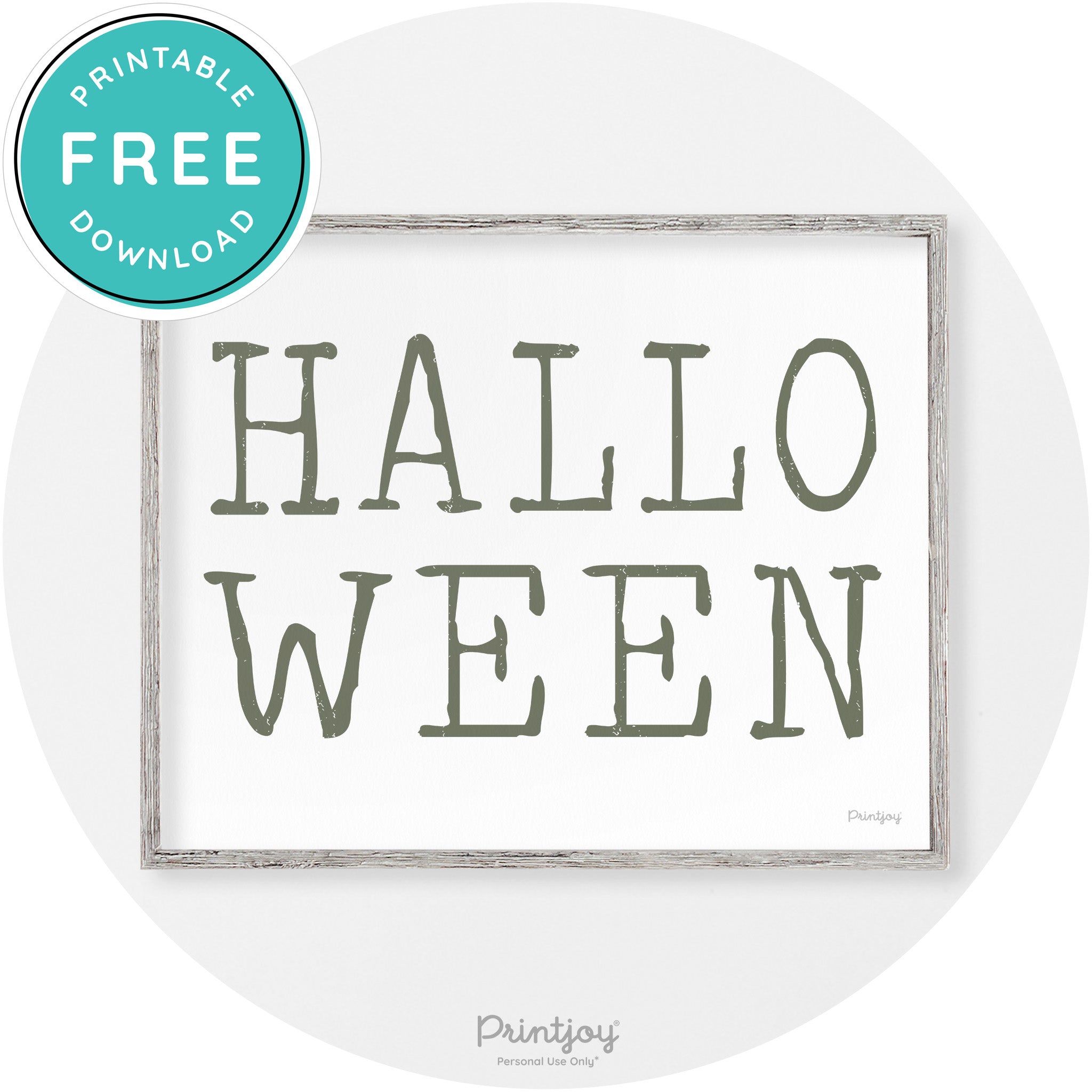 Halloween Eerie Typography Vintage Halloween Wall Art Free Printable - Printjoy