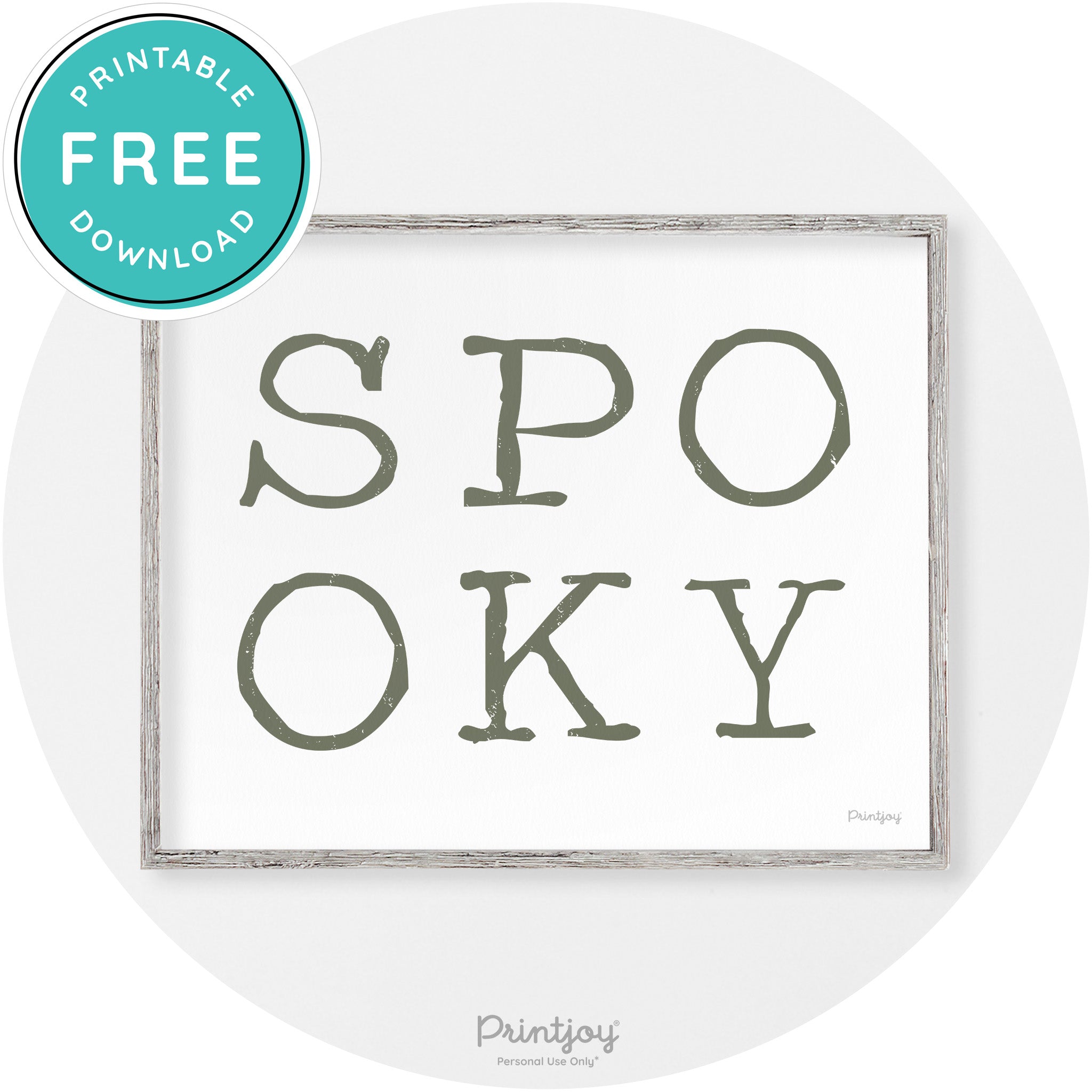 Spooky Halloween Modern Vintage Wall Art Decor Free Printable