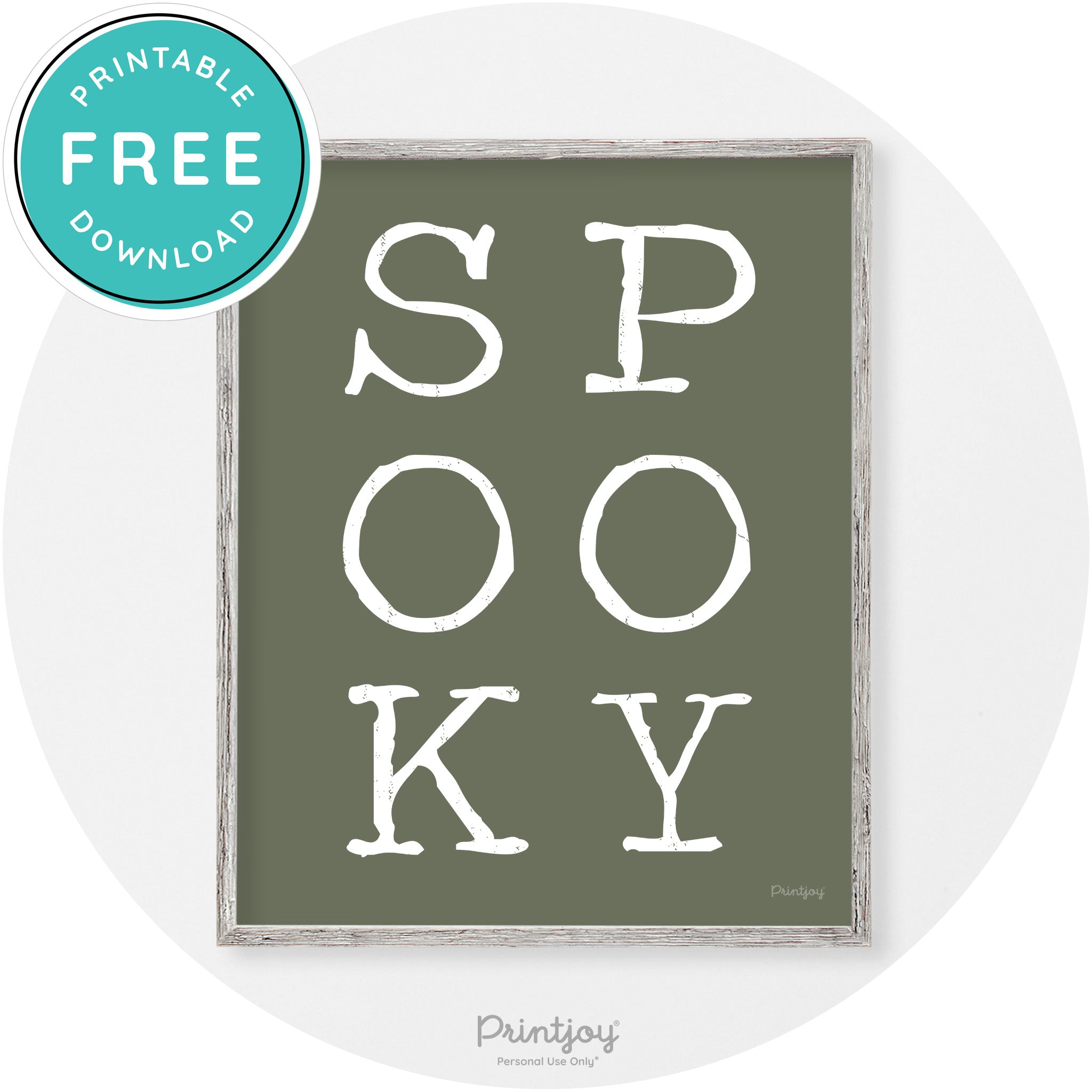 Spooky Halloween Modern Vintage Wall Art Decor Free Printable