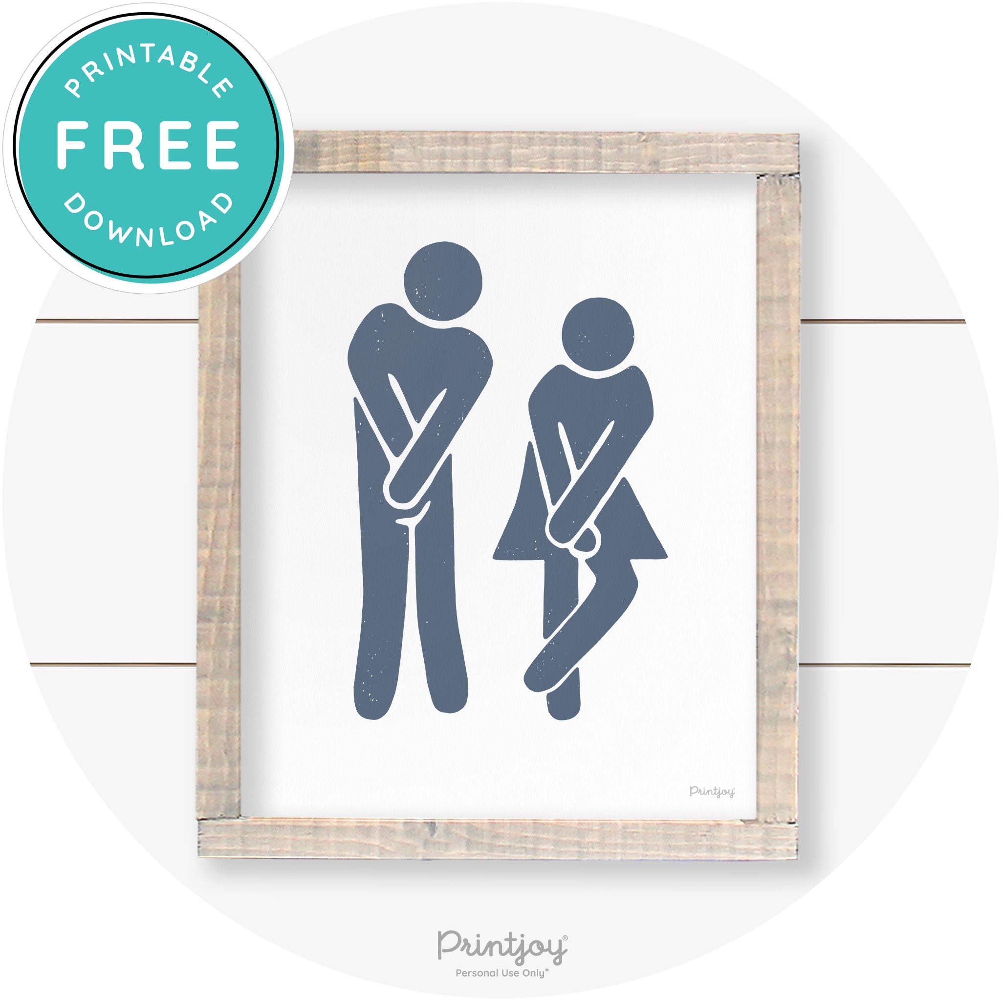 Potty Dance Gotta Go Sign Funny Farmhouse Wall Art Free Printable