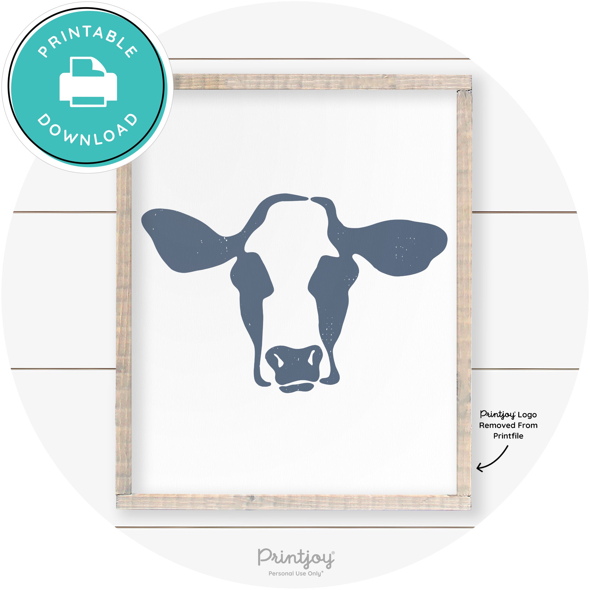 Cow Rustic Farmhouse Living Room Wall Art Decor Free Printable