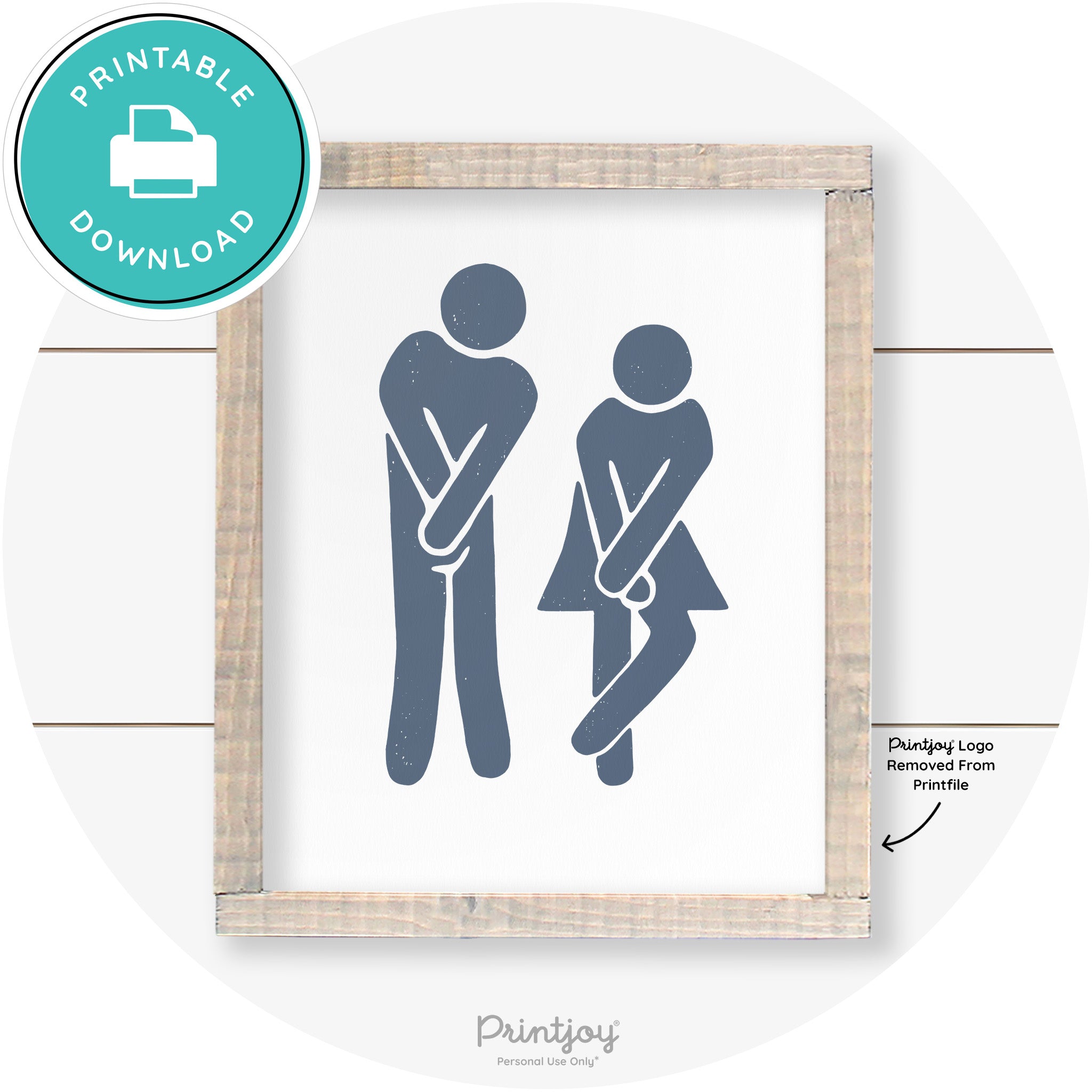 Potty Dance Gotta Go Sign Funny Farmhouse Wall Art Free Printable