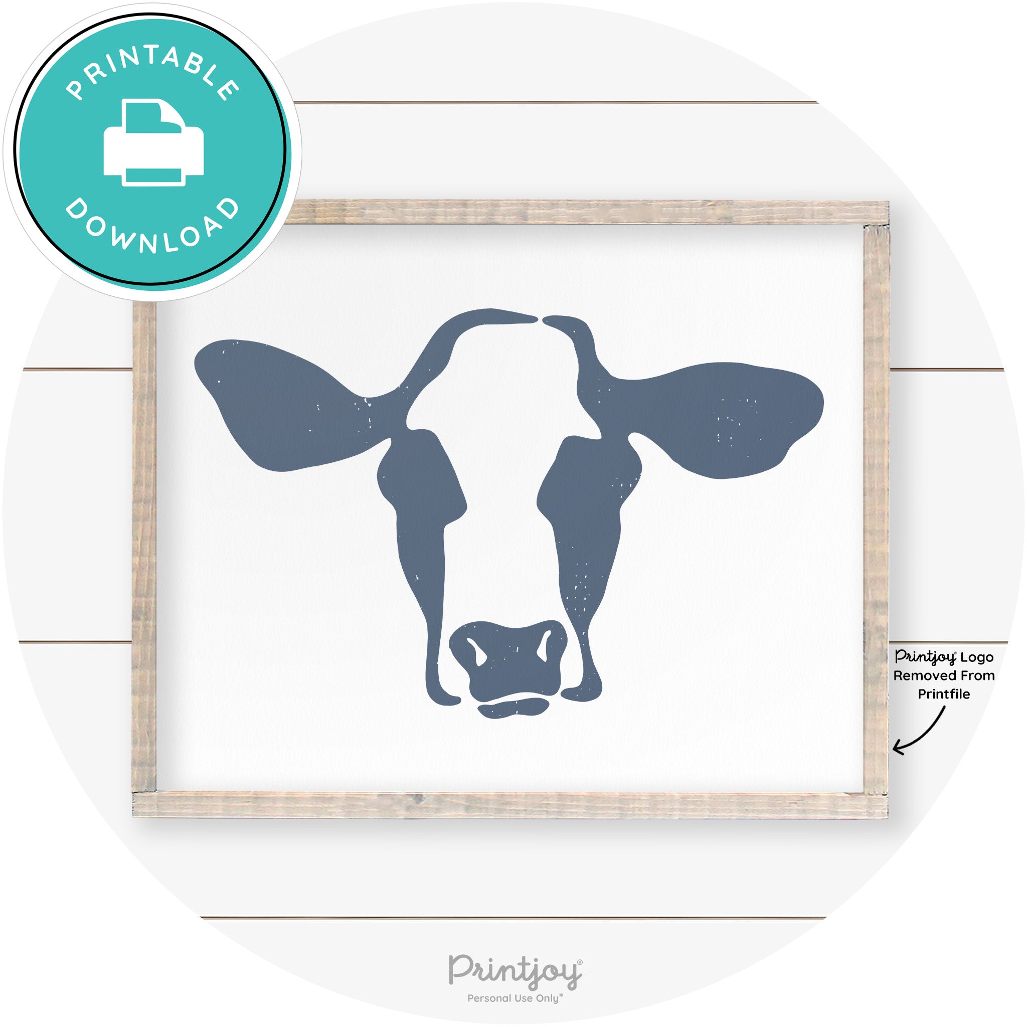 Cow Rustic Farmhouse Living Room Wall Art Decor Free Printable
