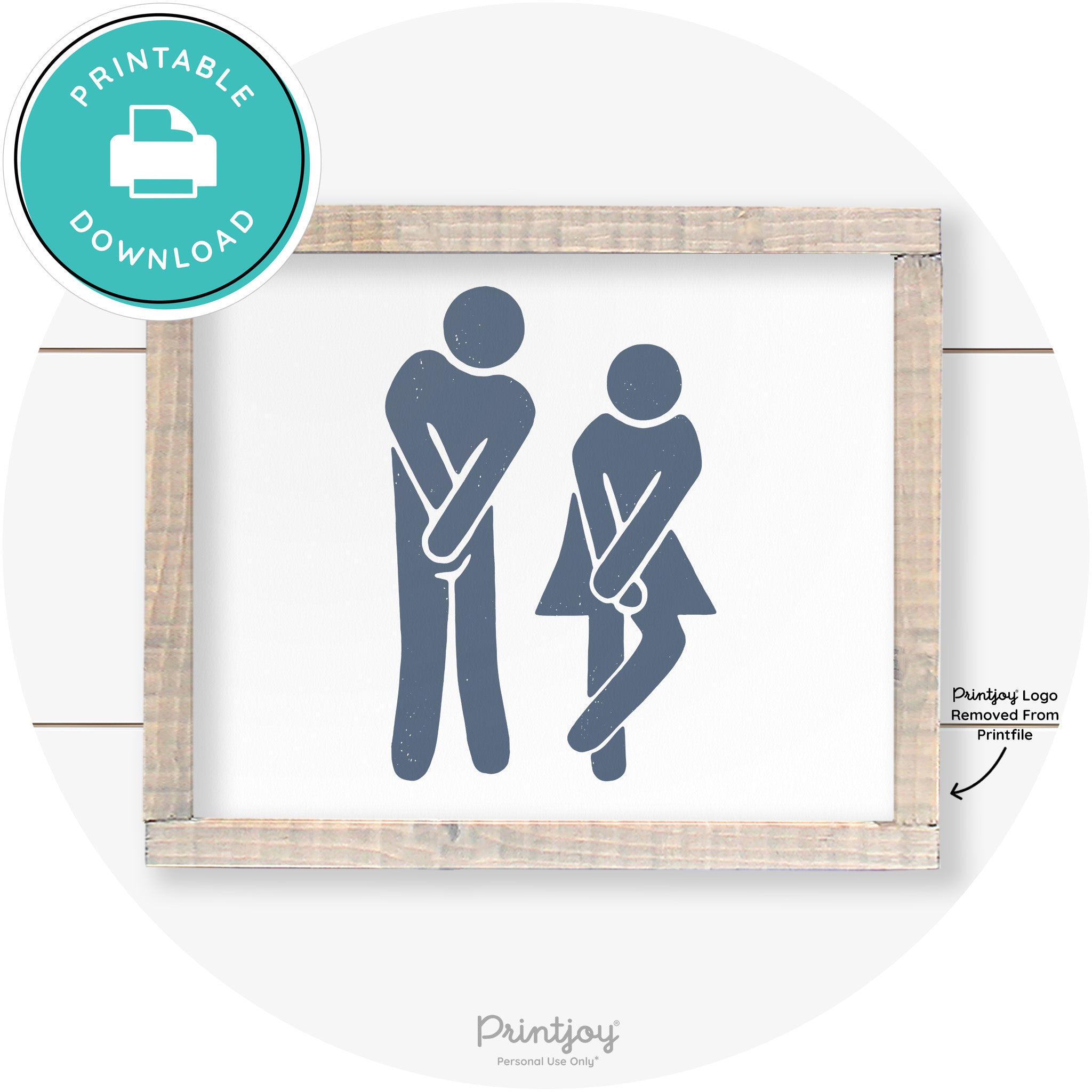 Potty Dance Gotta Go Sign Funny Farmhouse Wall Art Free Printable