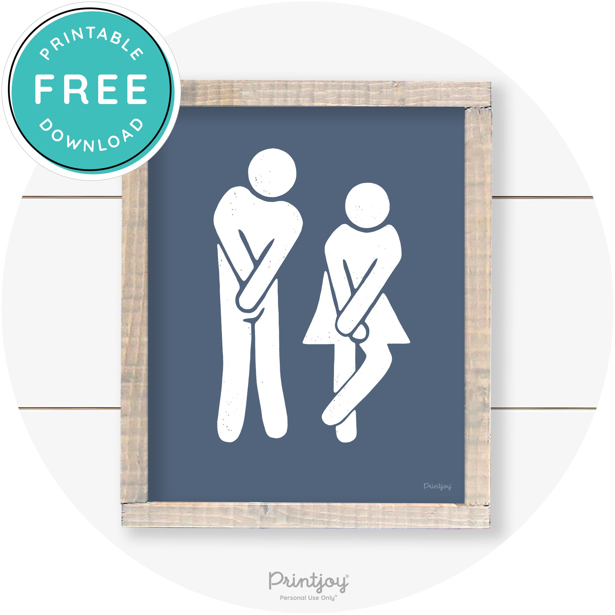 Potty Dance Gotta Go Sign Funny Farmhouse Wall Art Free Printable