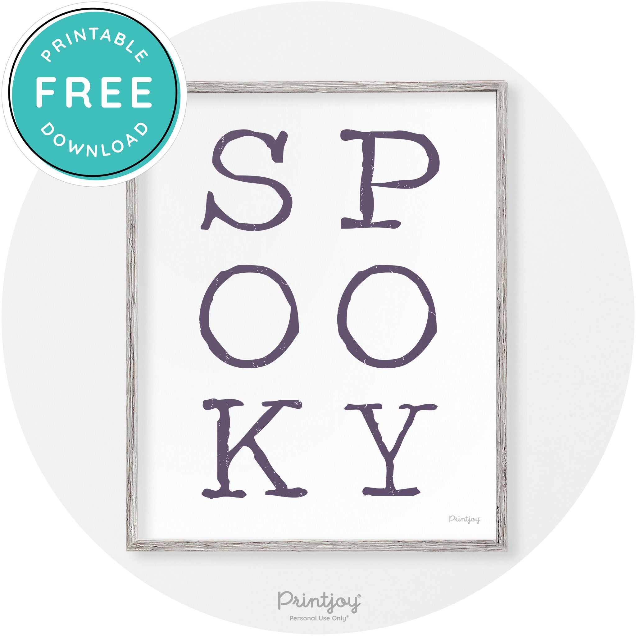Spooky Halloween Modern Vintage Wall Art Decor Free Printable