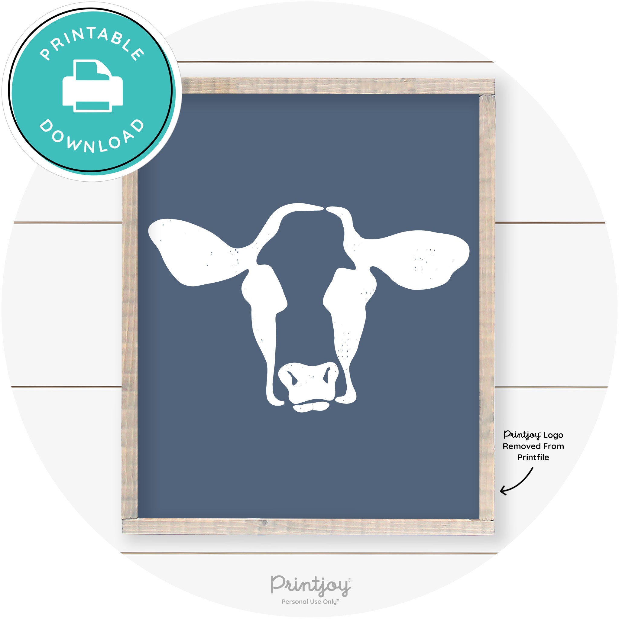 Cow Rustic Farmhouse Living Room Wall Art Decor Free Printable