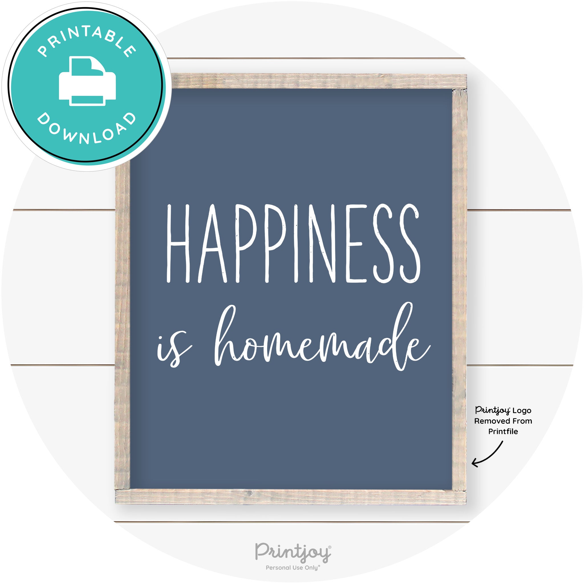 Happiness Is Homemade Kitchen Farmhouse Wall Art Free Printable