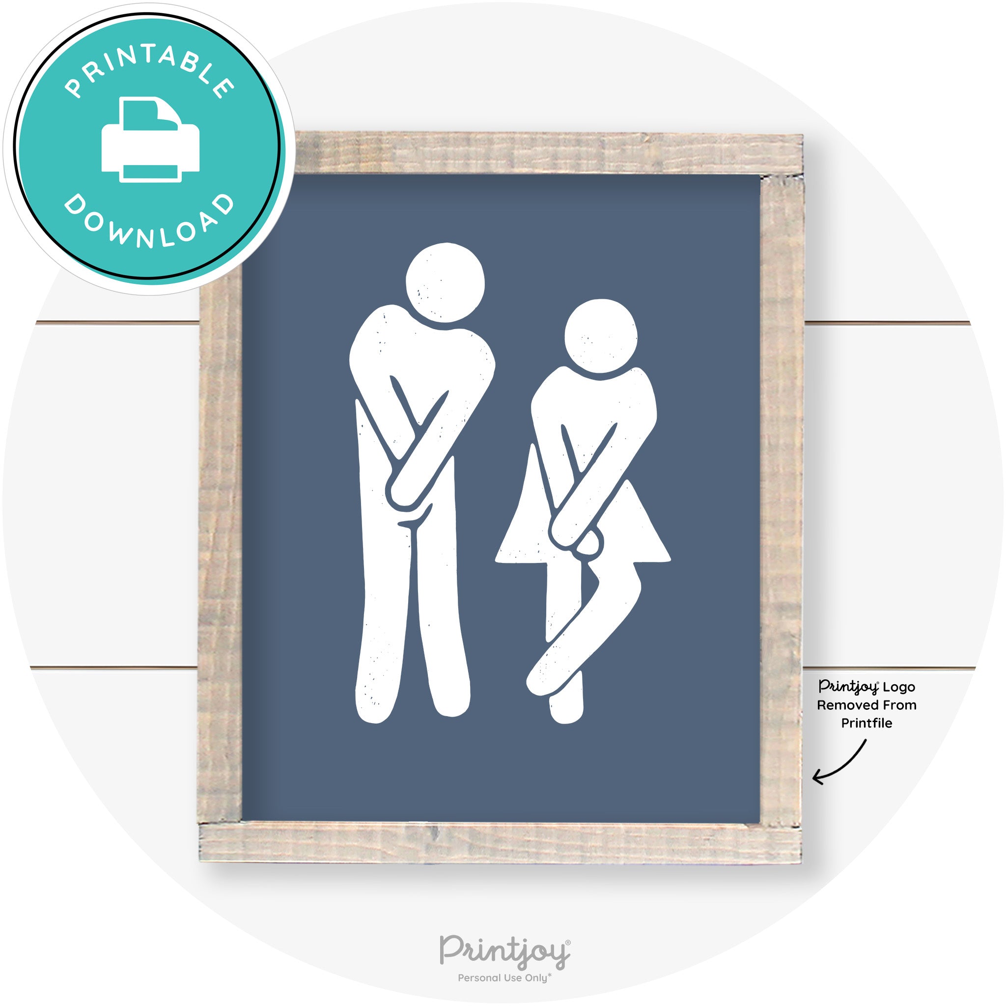 Potty Dance Gotta Go Sign Funny Farmhouse Wall Art Free Printable