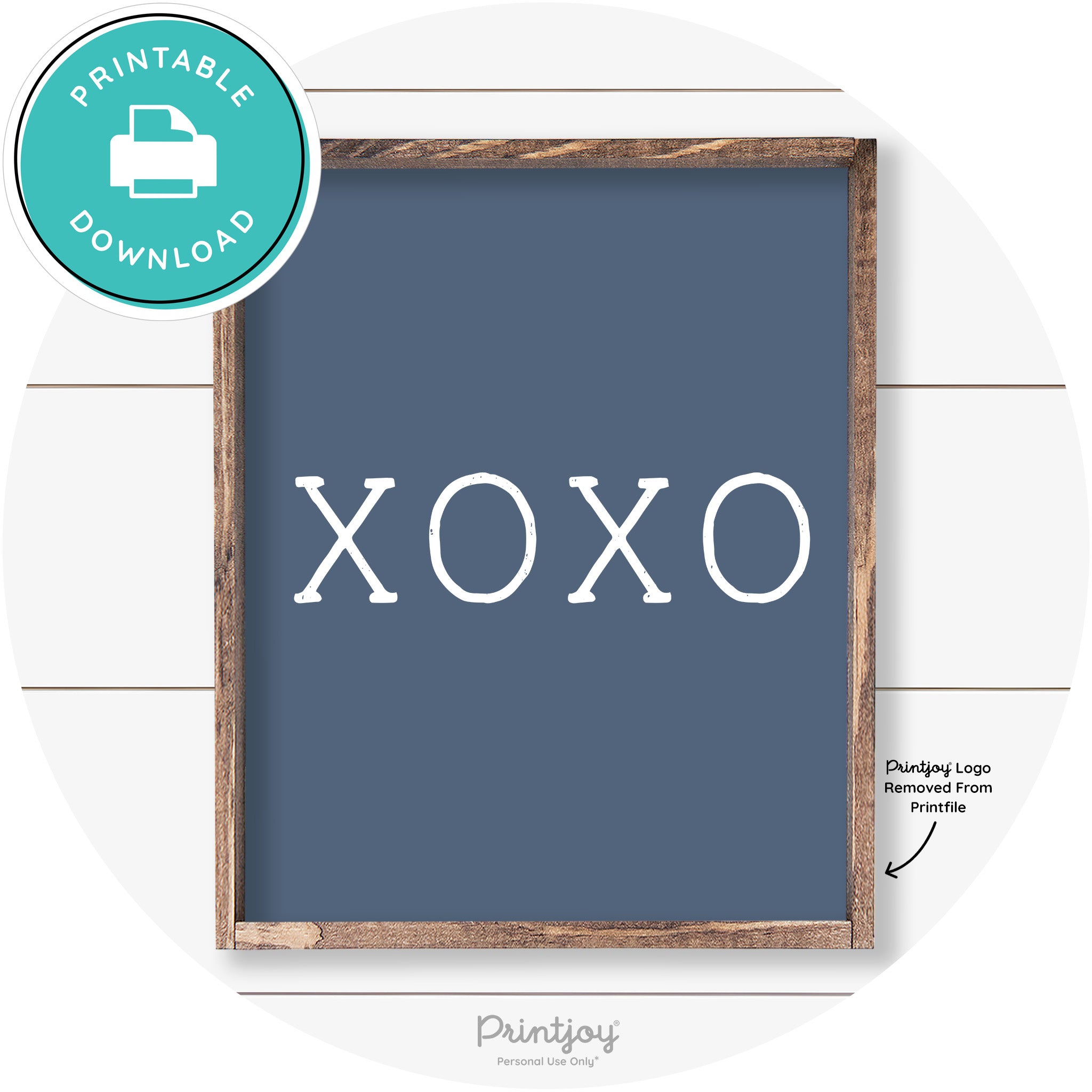 Xoxo Cute Couples Love Modern Farmhouse Wall Art Free Printable