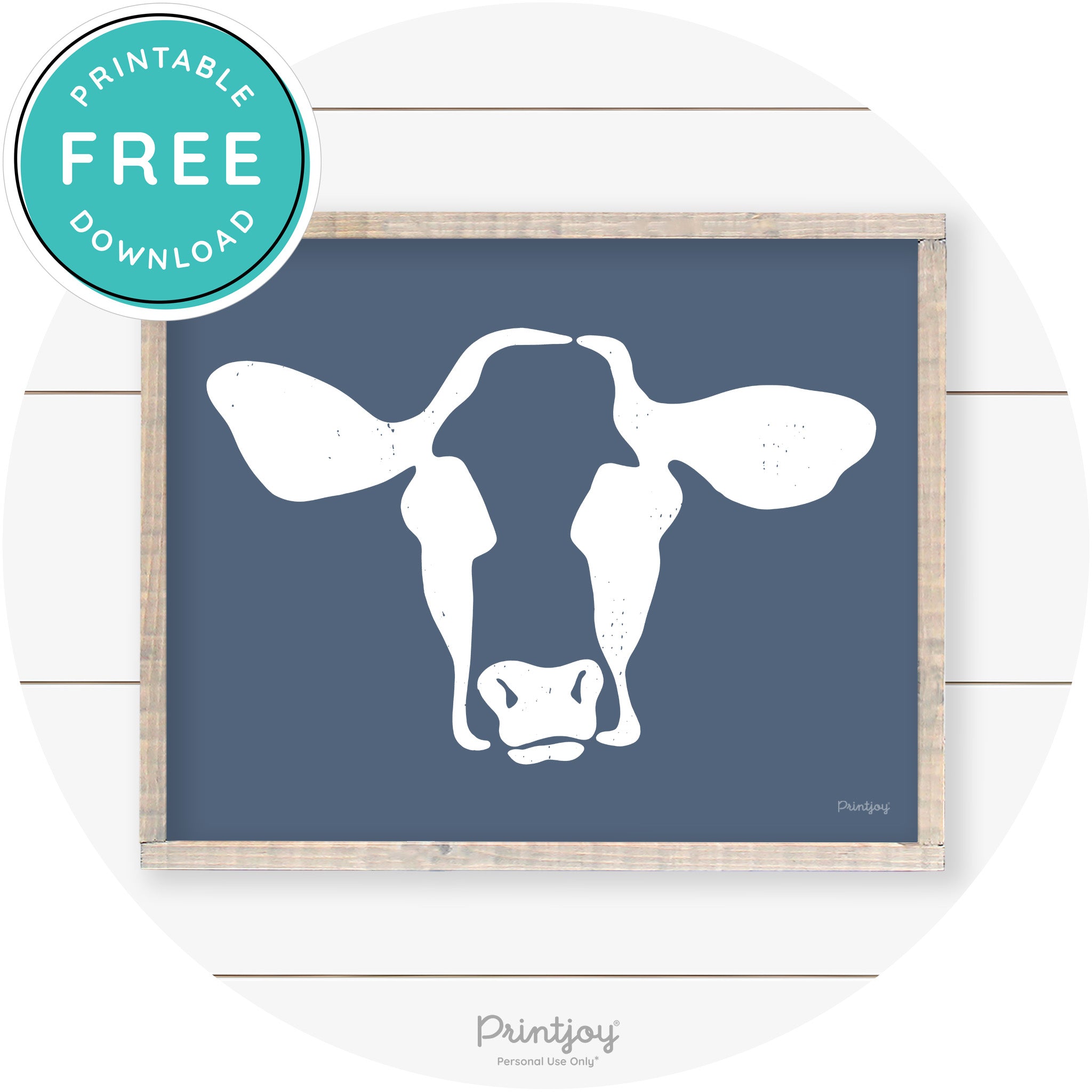 Cow Rustic Farmhouse Living Room Wall Art Decor Free Printable