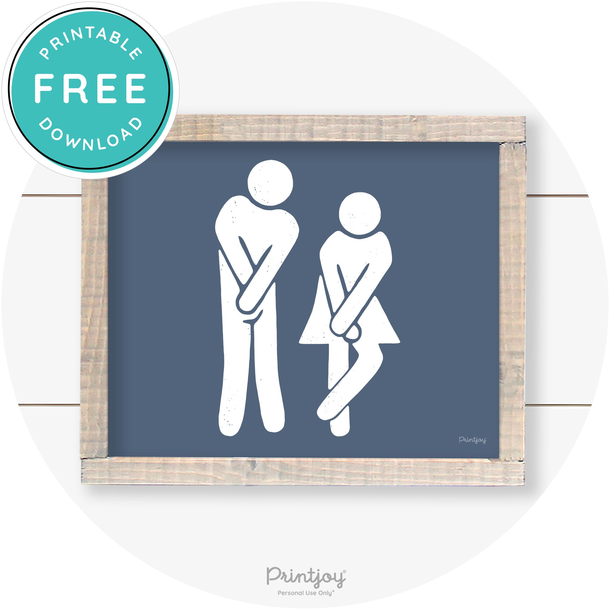 Potty Dance Gotta Go Sign Funny Farmhouse Wall Art Free Printable