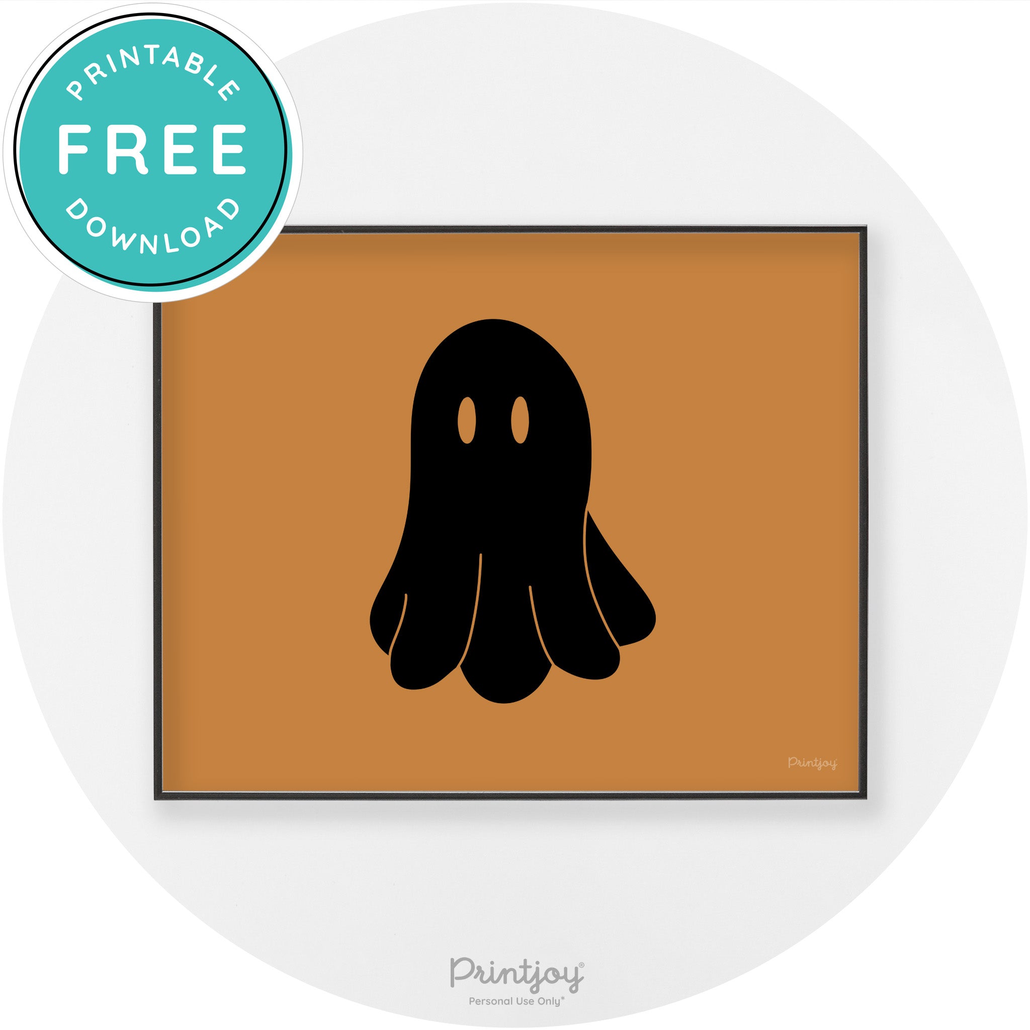Halloween Cute Ghost Modern Chic Wall Art Decor Printable