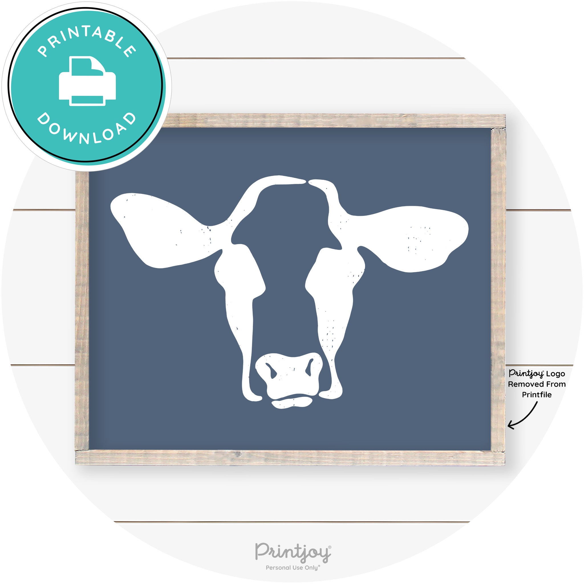 Cow Rustic Farmhouse Living Room Wall Art Decor Free Printable
