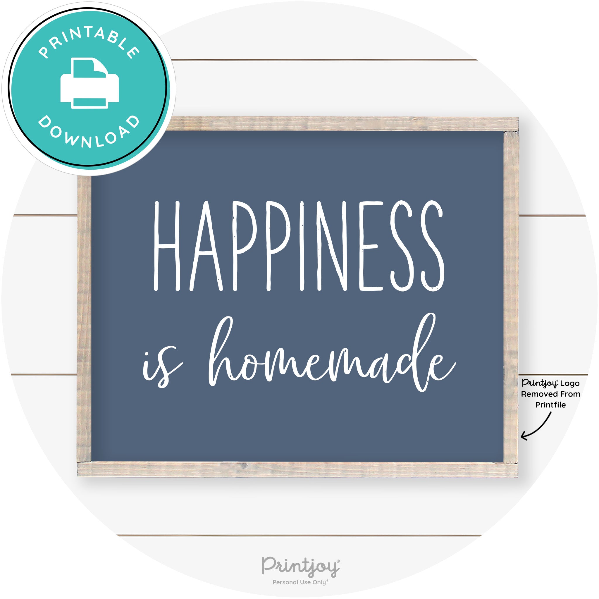Happiness Is Homemade Kitchen Farmhouse Wall Art Free Printable