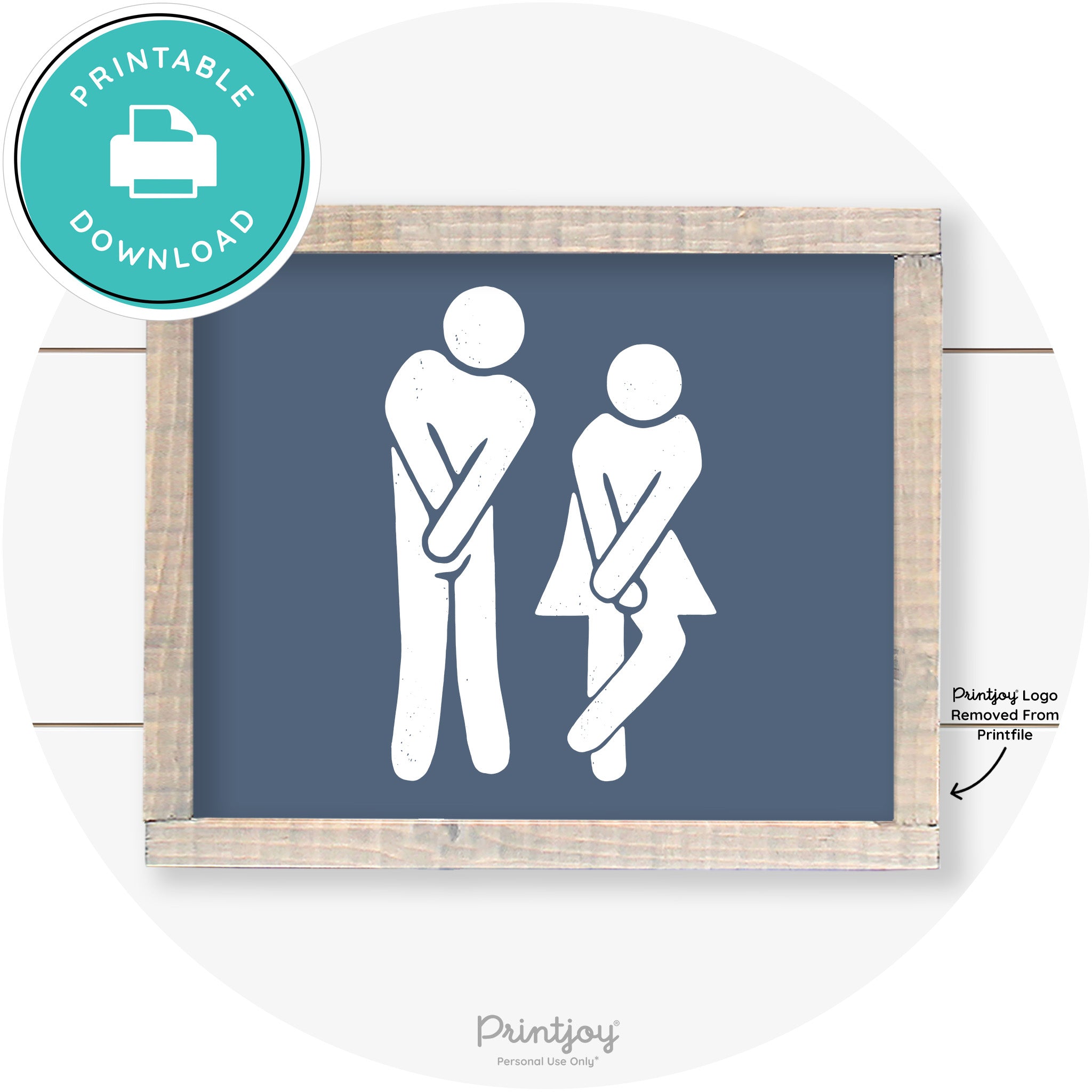 Potty Dance Gotta Go Sign Funny Farmhouse Wall Art Free Printable