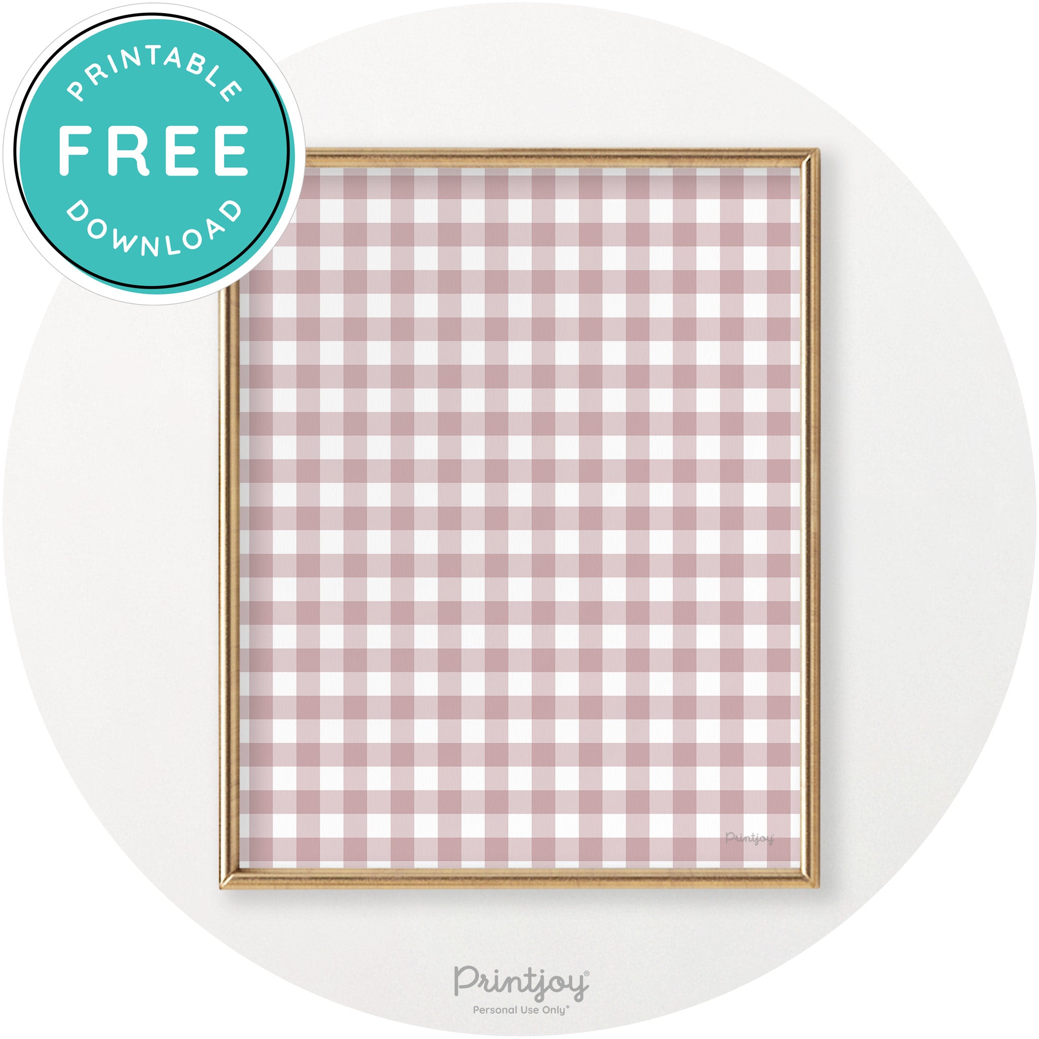Thanksgiving Plaid Accent Modern Chic Wall Art Decor Free Printable - Printjoy