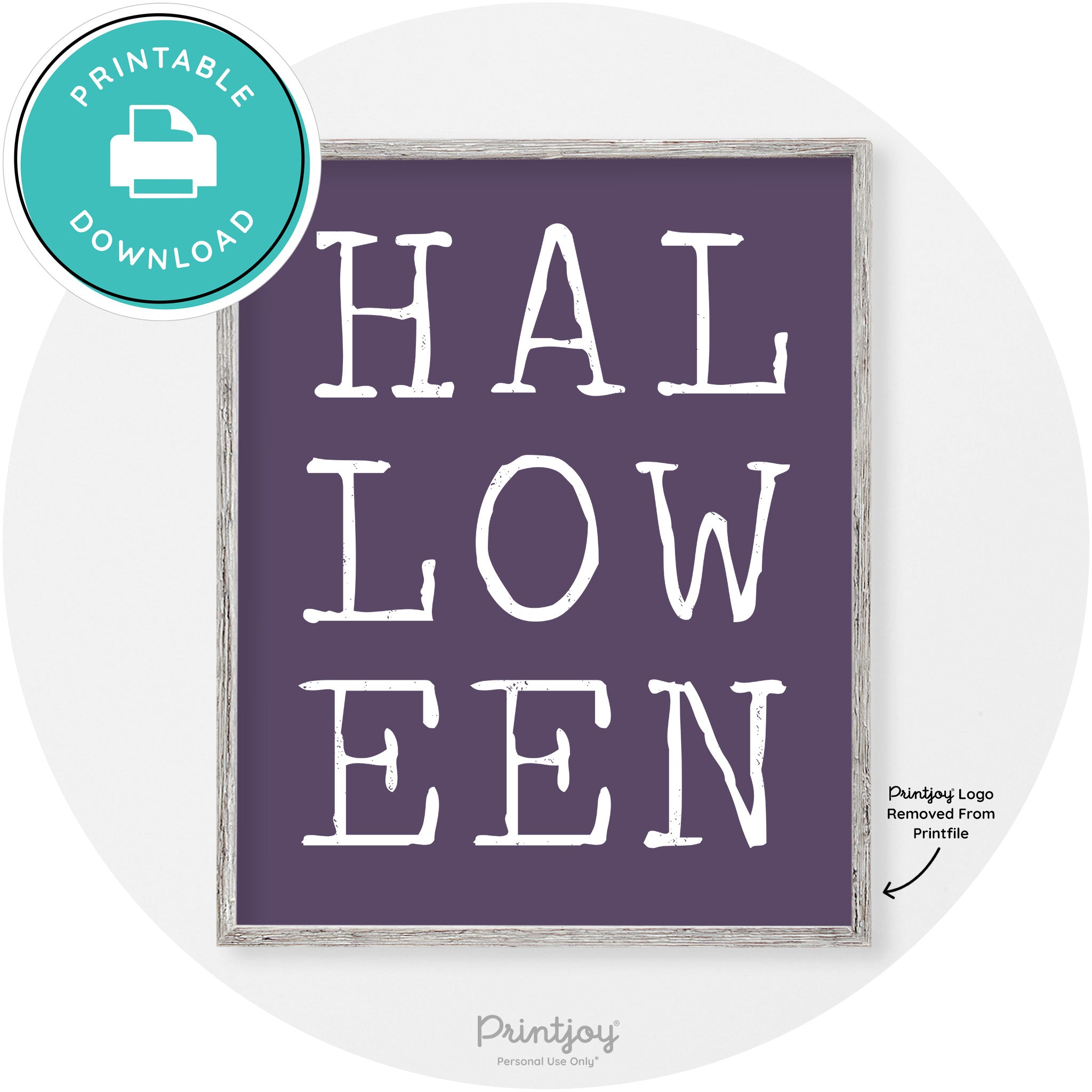 Halloween Eerie Typography Vintage Halloween Wall Art Free Printable - Printjoy