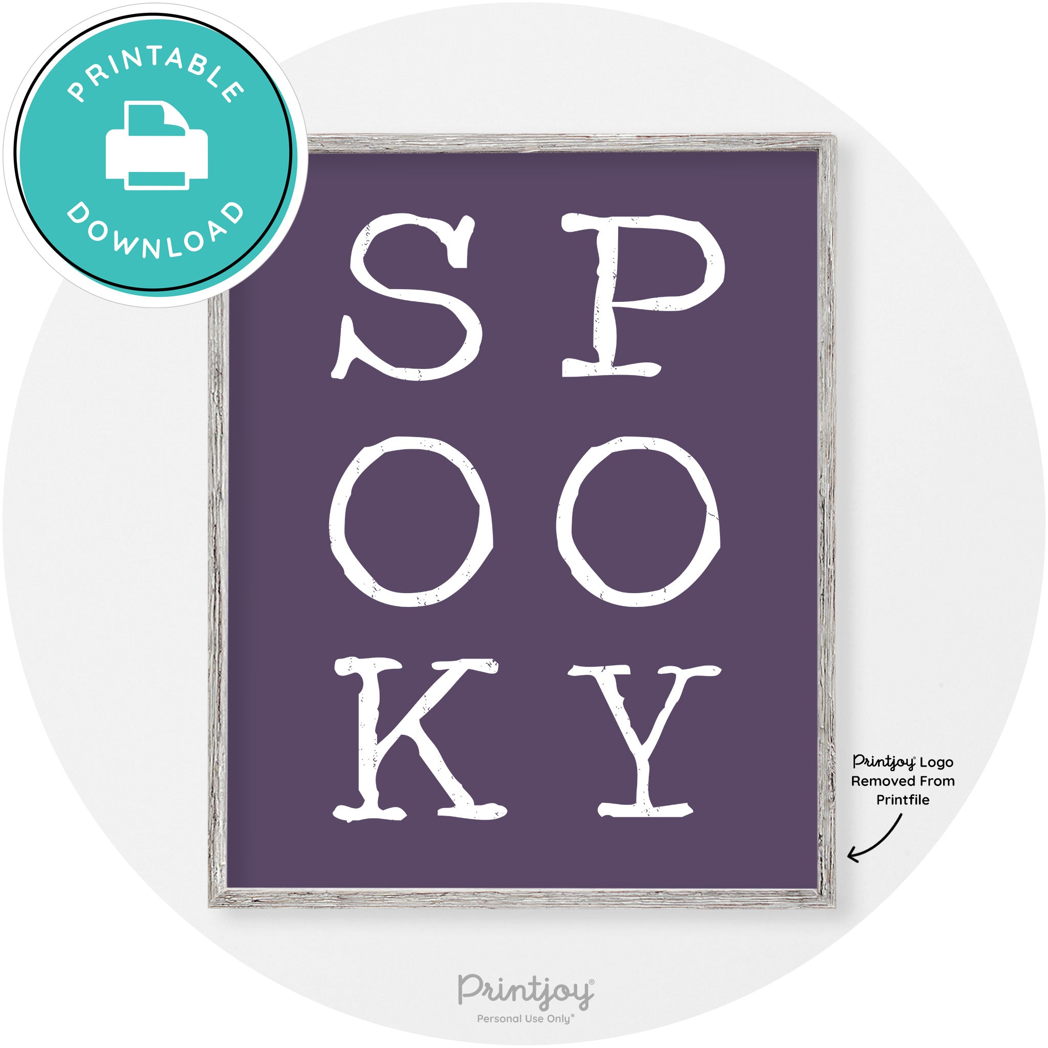 Spooky Halloween Modern Vintage Wall Art Decor Free Printable