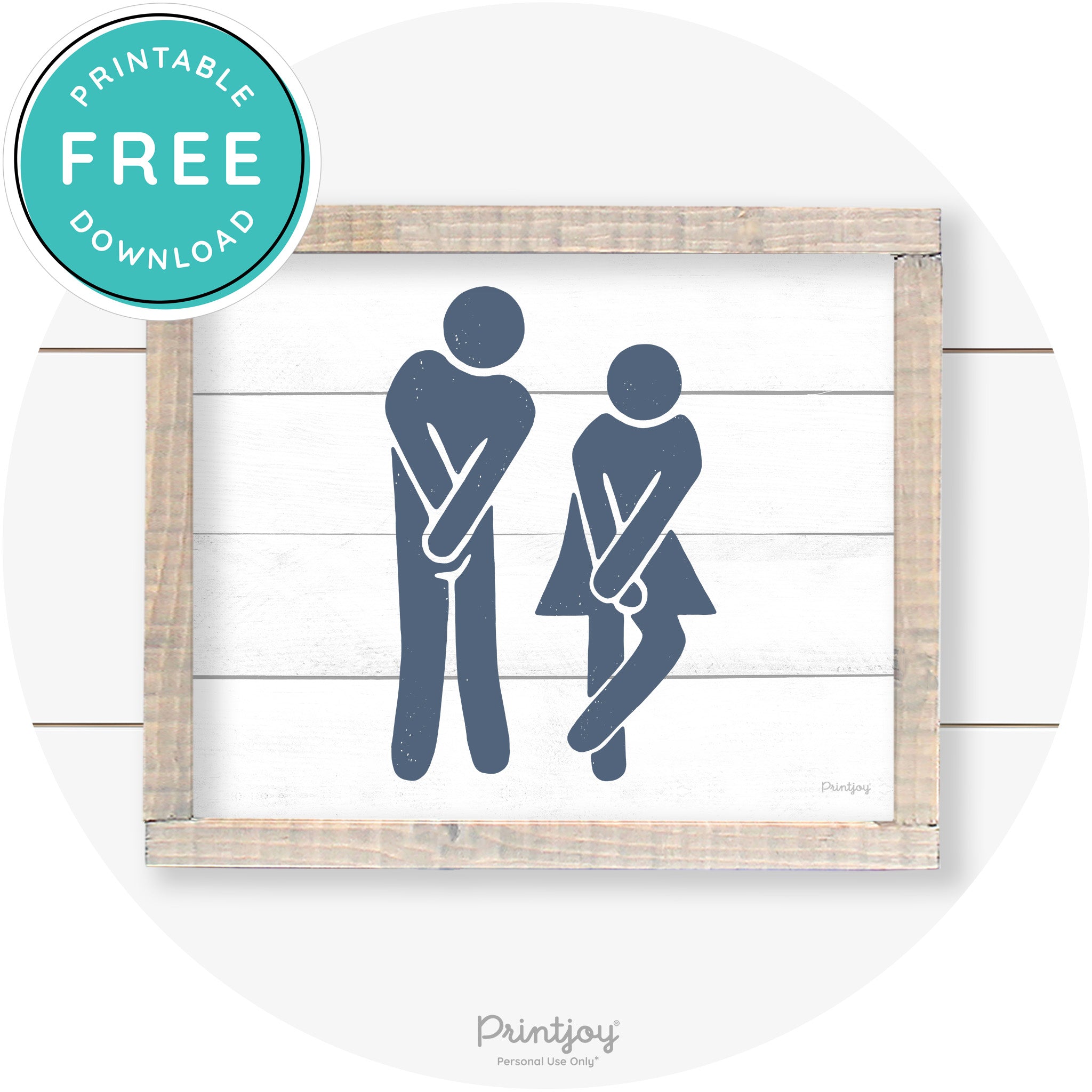 Potty Dance Gotta Go Sign Funny Farmhouse Wall Art Free Printable