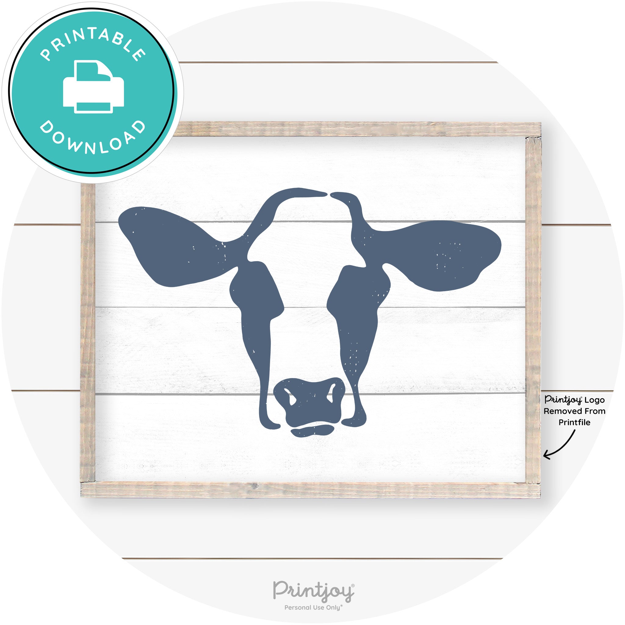 Cow Rustic Farmhouse Living Room Wall Art Decor Free Printable