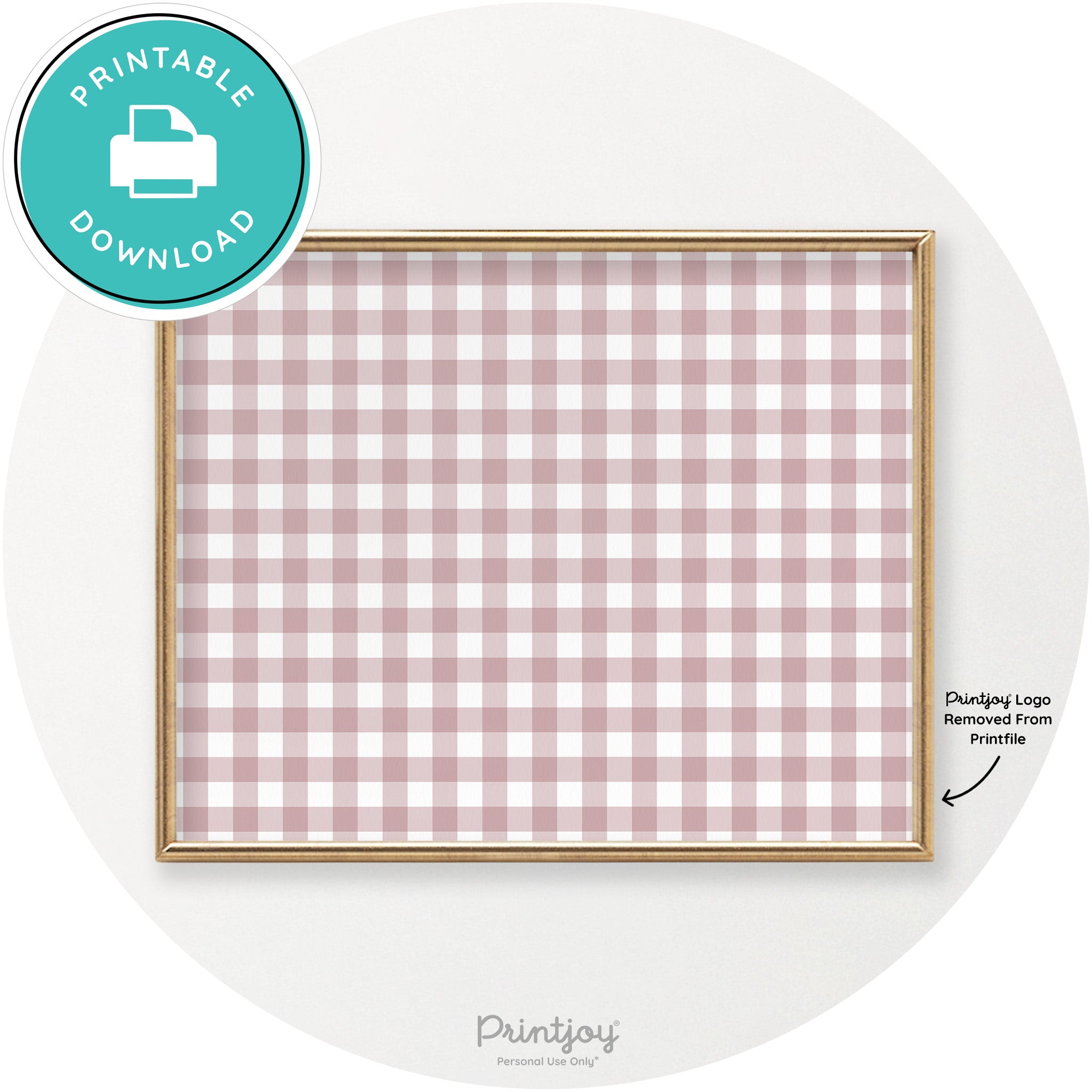 Thanksgiving Plaid Accent Modern Chic Wall Art Decor Free Printable - Printjoy