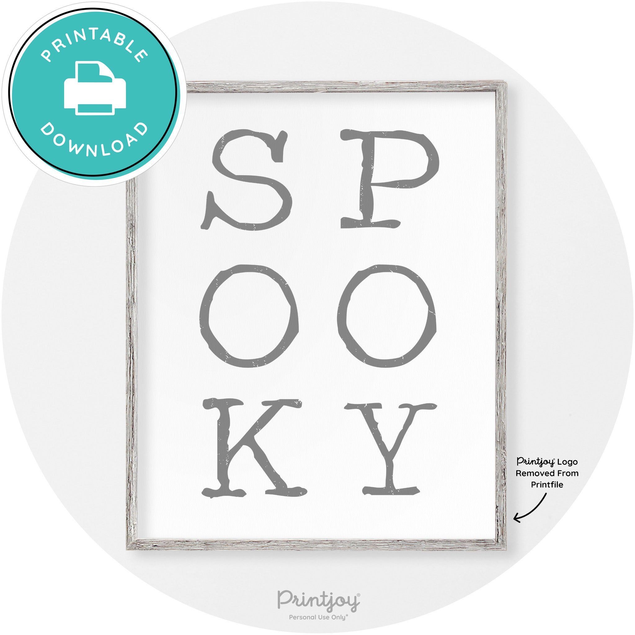 Spooky Halloween Modern Vintage Wall Art Decor Free Printable
