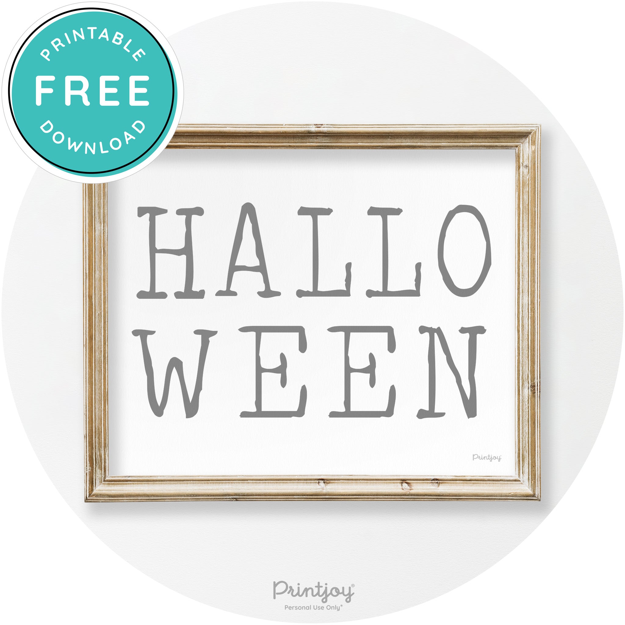 Halloween Eerie Typography Vintage Halloween Wall Art Free Printable